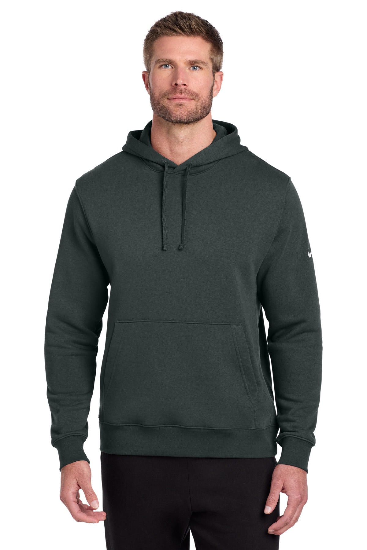 Custom Embroidery or DTF Print - Nike Club Fleece Sleeve Swoosh Pullover Hoodie NKDR1499