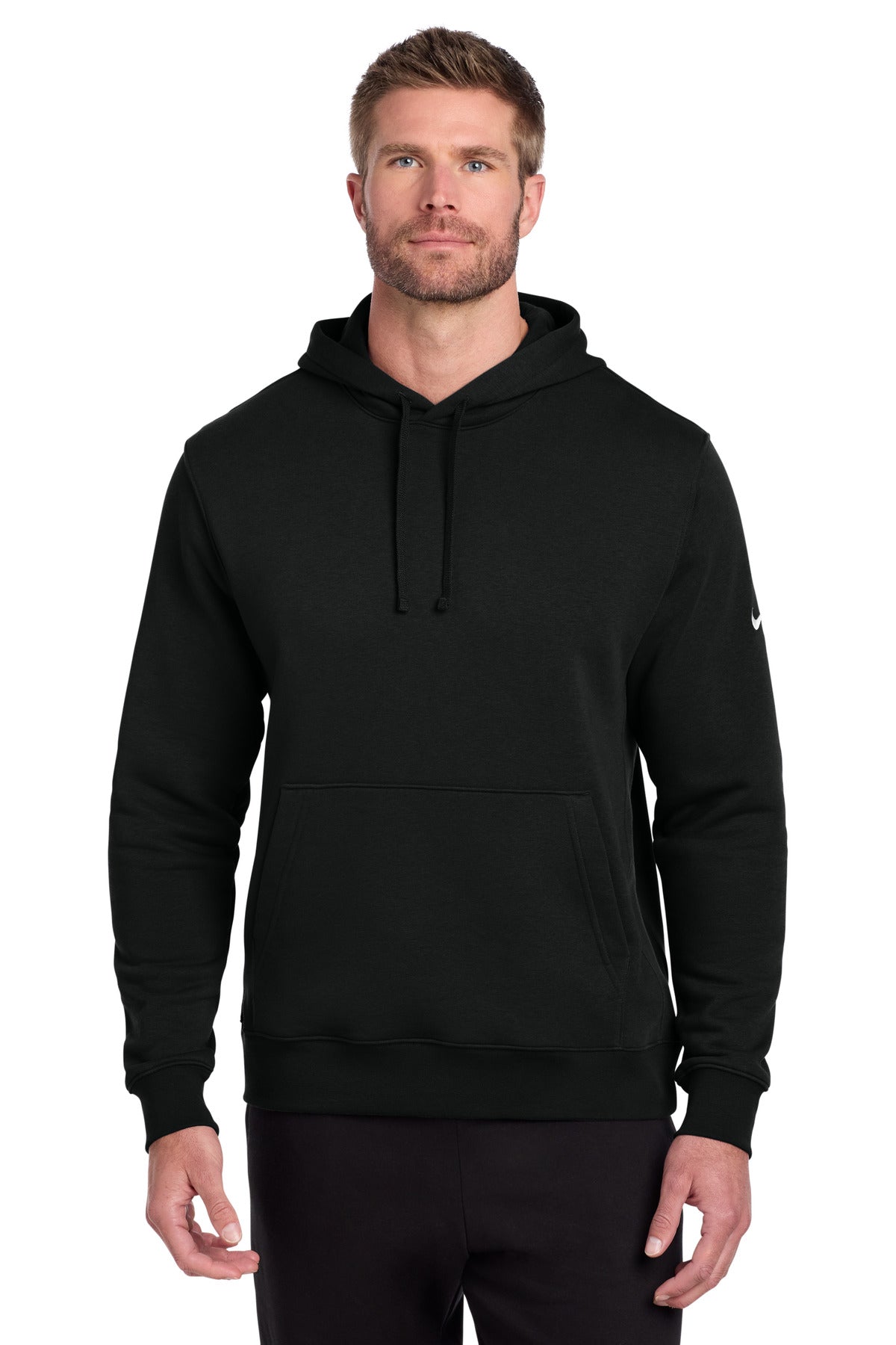 Custom Embroidery or DTF Print - Nike Club Fleece Sleeve Swoosh Pullover Hoodie NKDR1499
