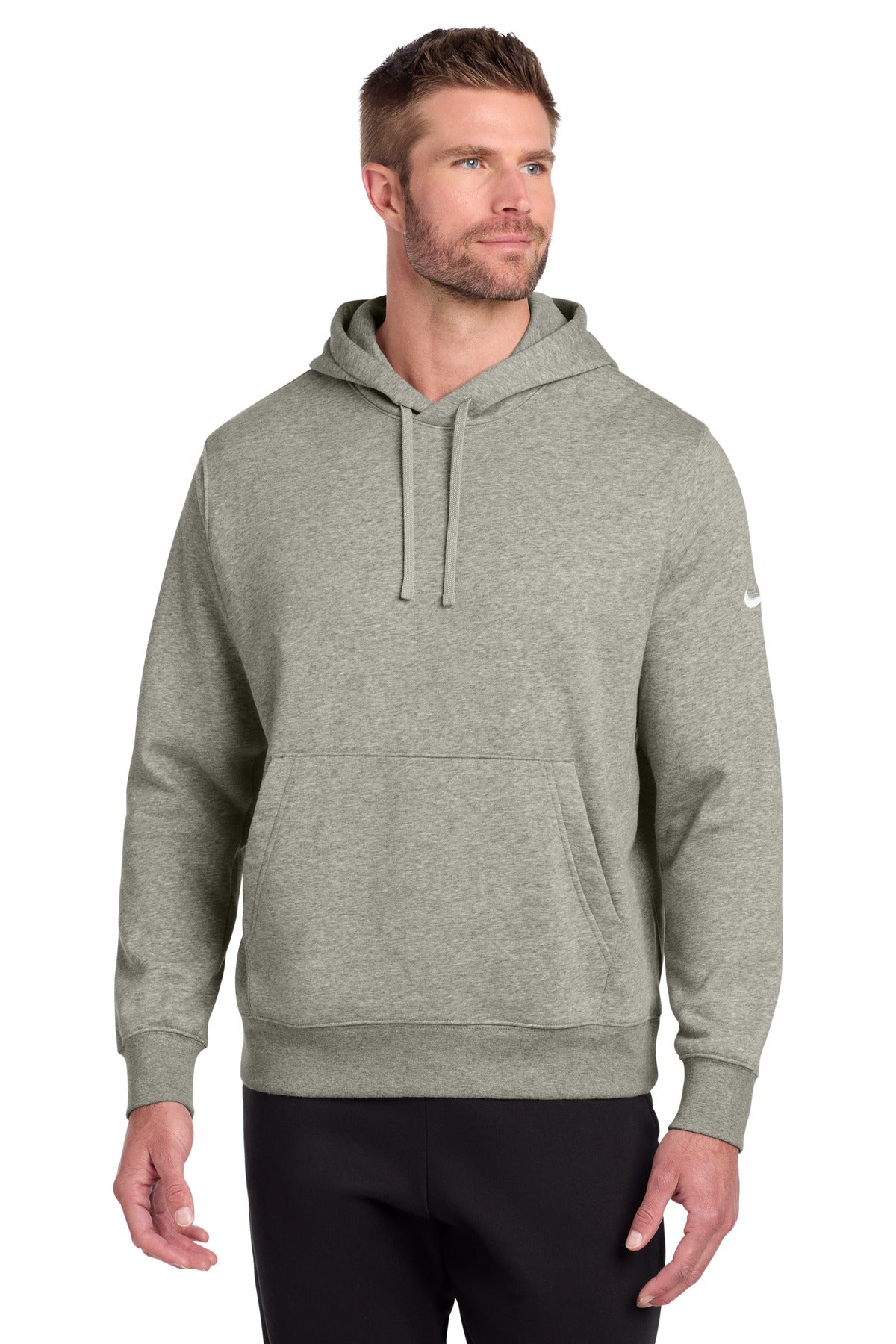 Custom Embroidery or DTF Print - Nike Club Fleece Sleeve Swoosh Pullover Hoodie NKDR1499