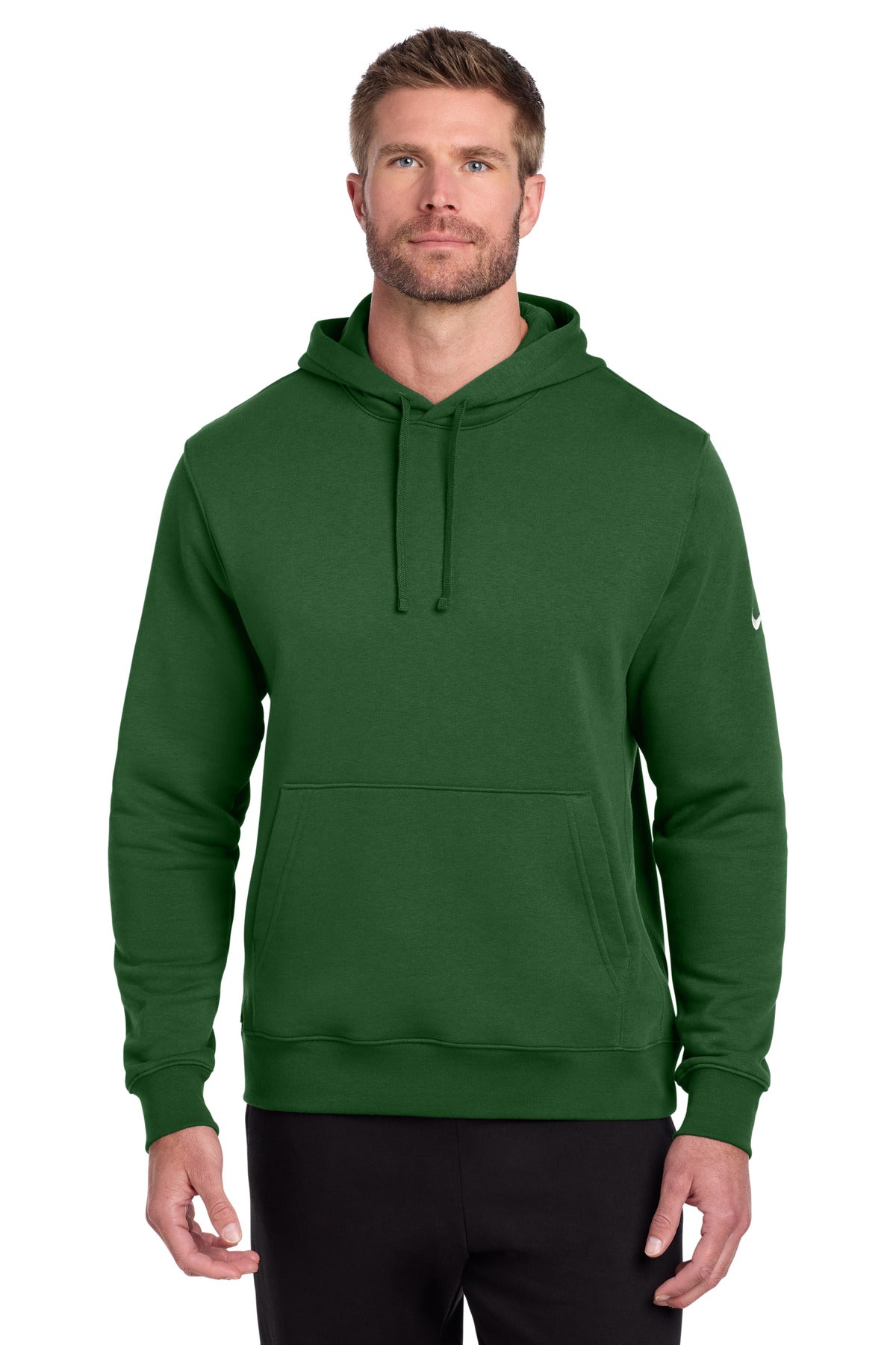 Custom Embroidery or DTF Print - Nike Club Fleece Sleeve Swoosh Pullover Hoodie NKDR1499