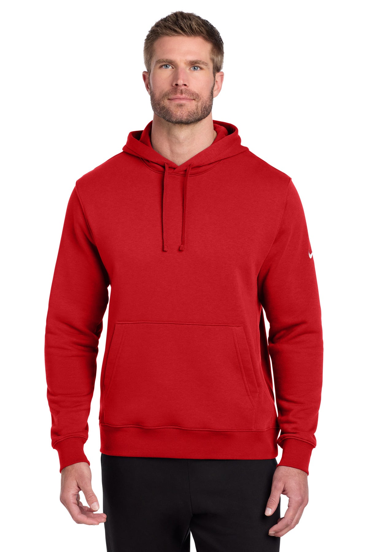 Custom Embroidery or DTF Print - Nike Club Fleece Sleeve Swoosh Pullover Hoodie NKDR1499