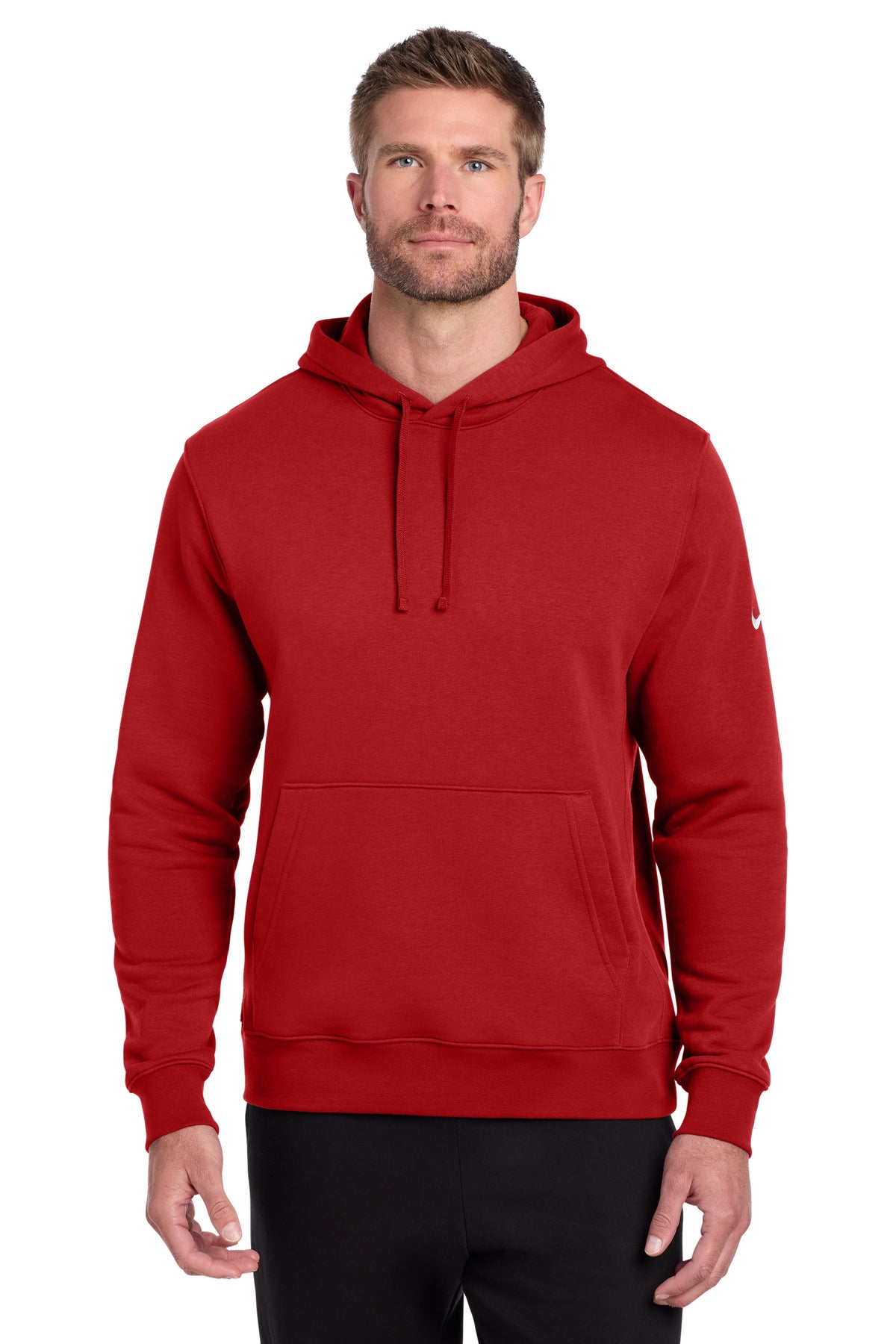 Custom Embroidery or DTF Print - Nike Club Fleece Sleeve Swoosh Pullover Hoodie NKDR1499