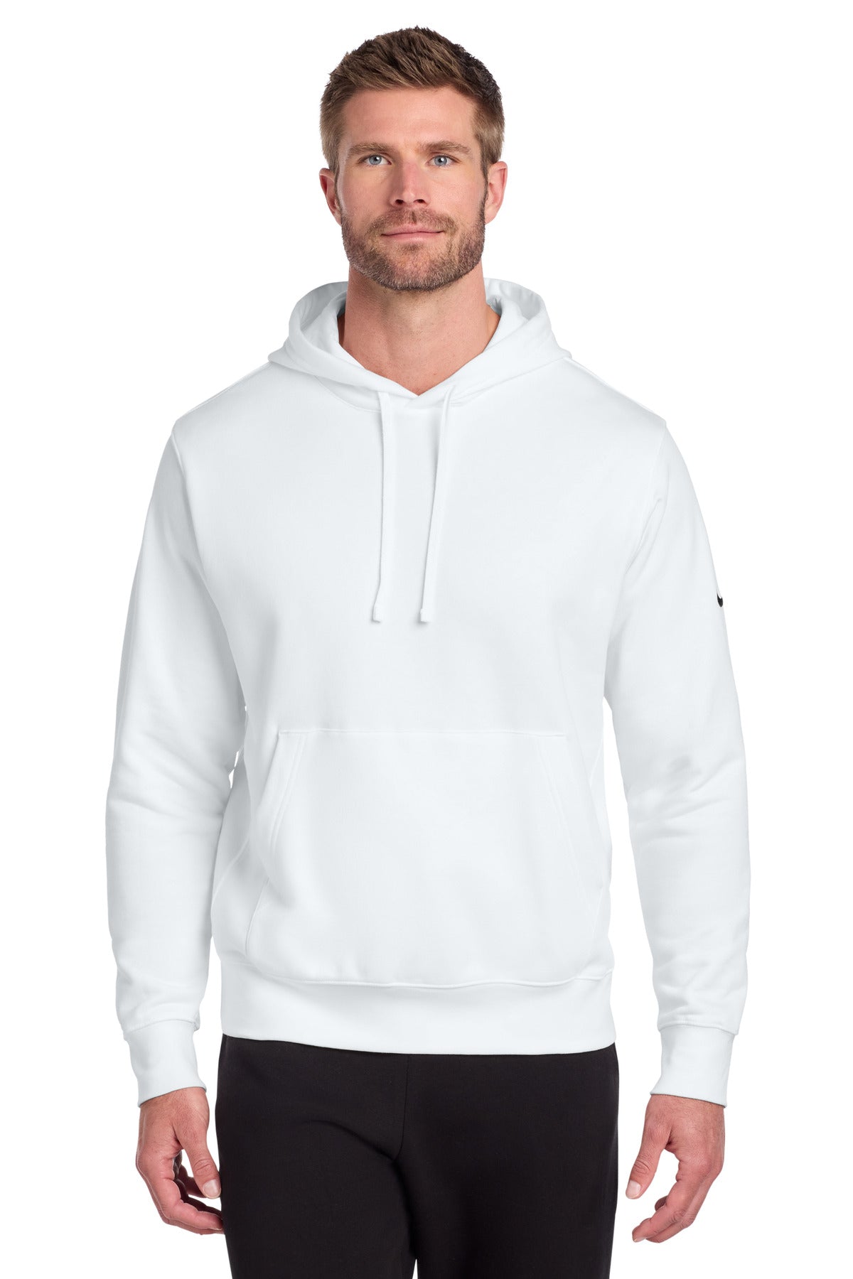 Custom Embroidery or DTF Print - Nike Club Fleece Sleeve Swoosh Pullover Hoodie NKDR1499
