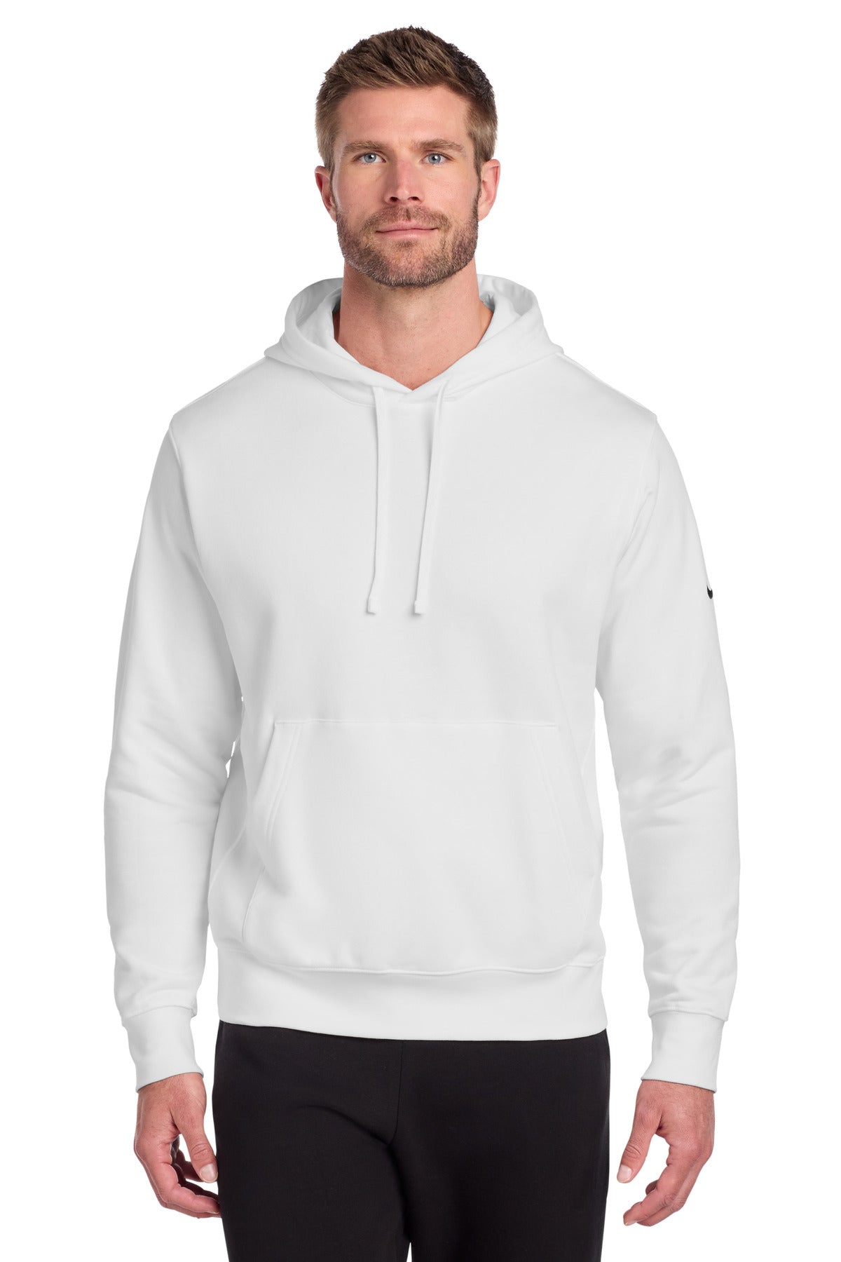 Custom Embroidery or DTF Print - Nike Club Fleece Sleeve Swoosh Pullover Hoodie NKDR1499