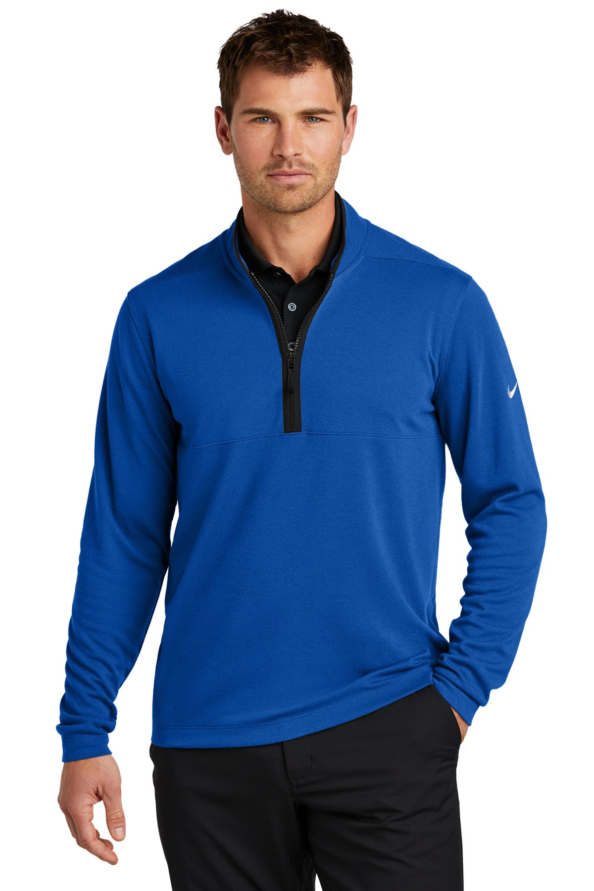 Custom Embroidery or DTF Print - Nike Textured 1/2-Zip Cover-Up NKDX6702