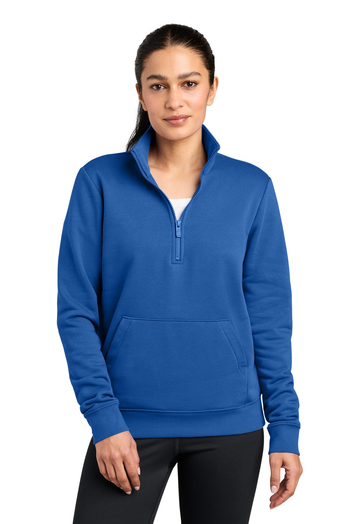 Custom Embroidery or DTF Print - Nike Women's Club Fleece Sleeve Swoosh 1/2-Zip NKDX6720
