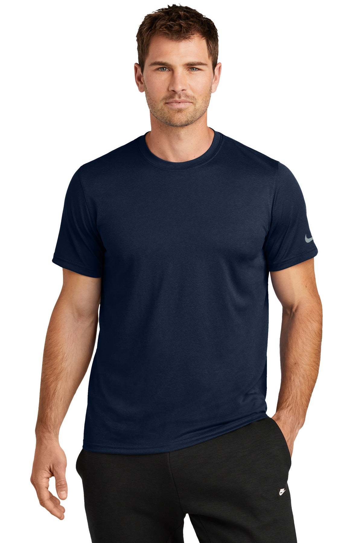 Custom Embroidery or DTF Print - Nike Swoosh Sleeve rLegend Tee NKDX8730