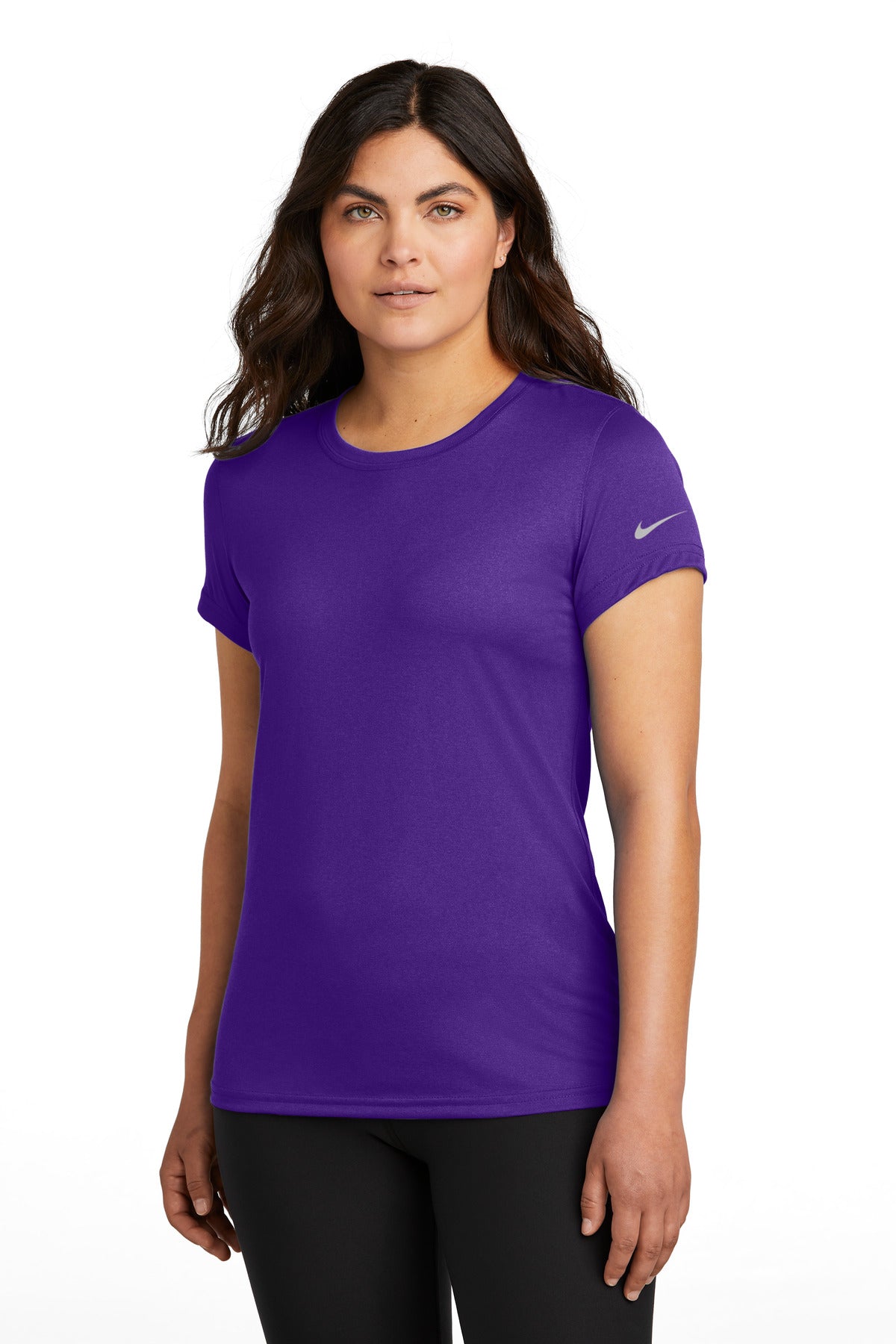 Custom Embroidery or DTF Print - Nike Women's Swoosh Sleeve rLegend Tee NKDX8734