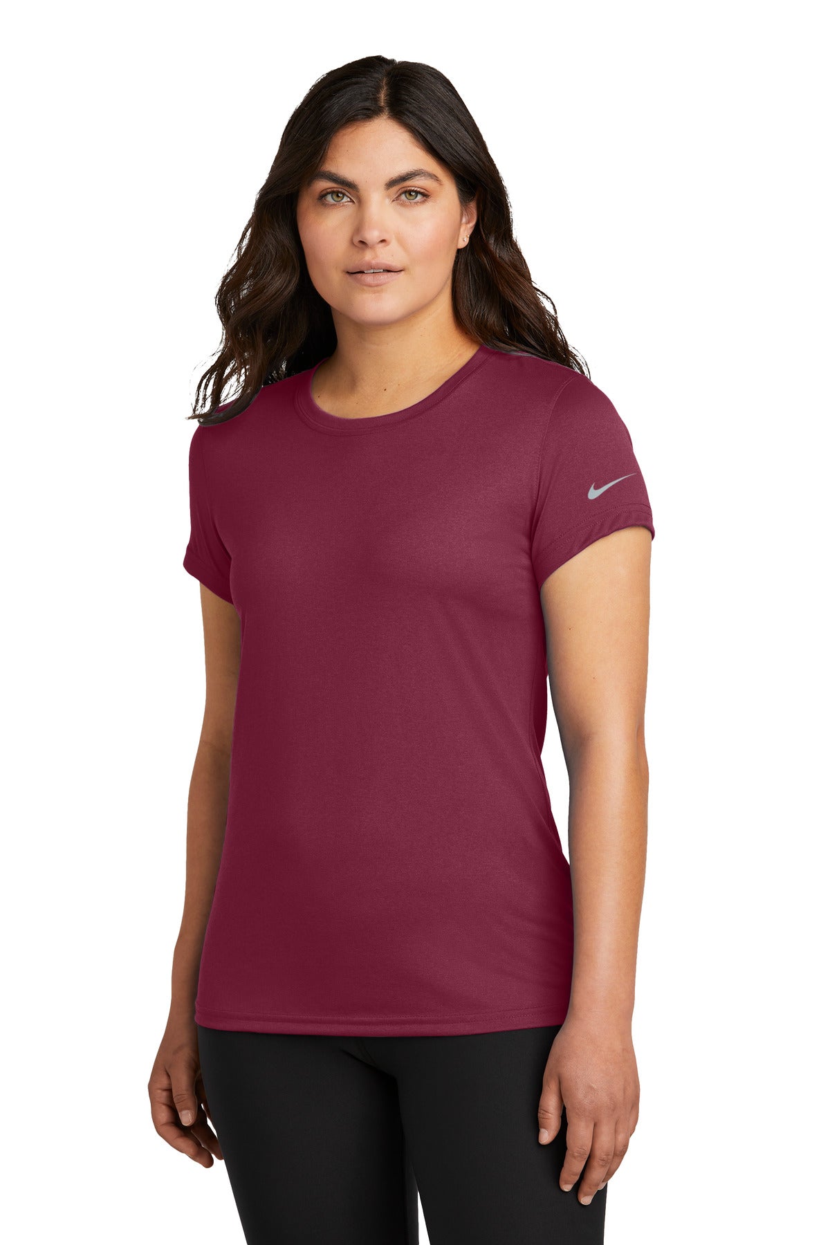 Custom Embroidery or DTF Print - Nike Women's Swoosh Sleeve rLegend Tee NKDX8734