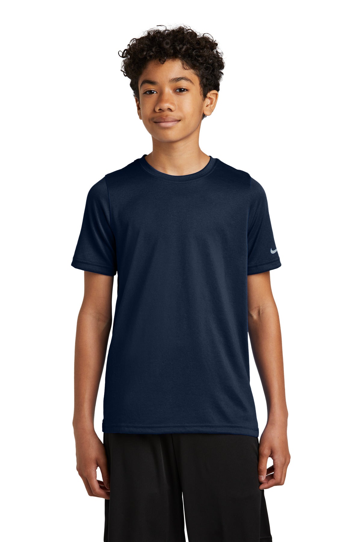 Custom Embroidery or DTF Print - Nike Youth Swoosh Sleeve rLegend Tee NKDX8787