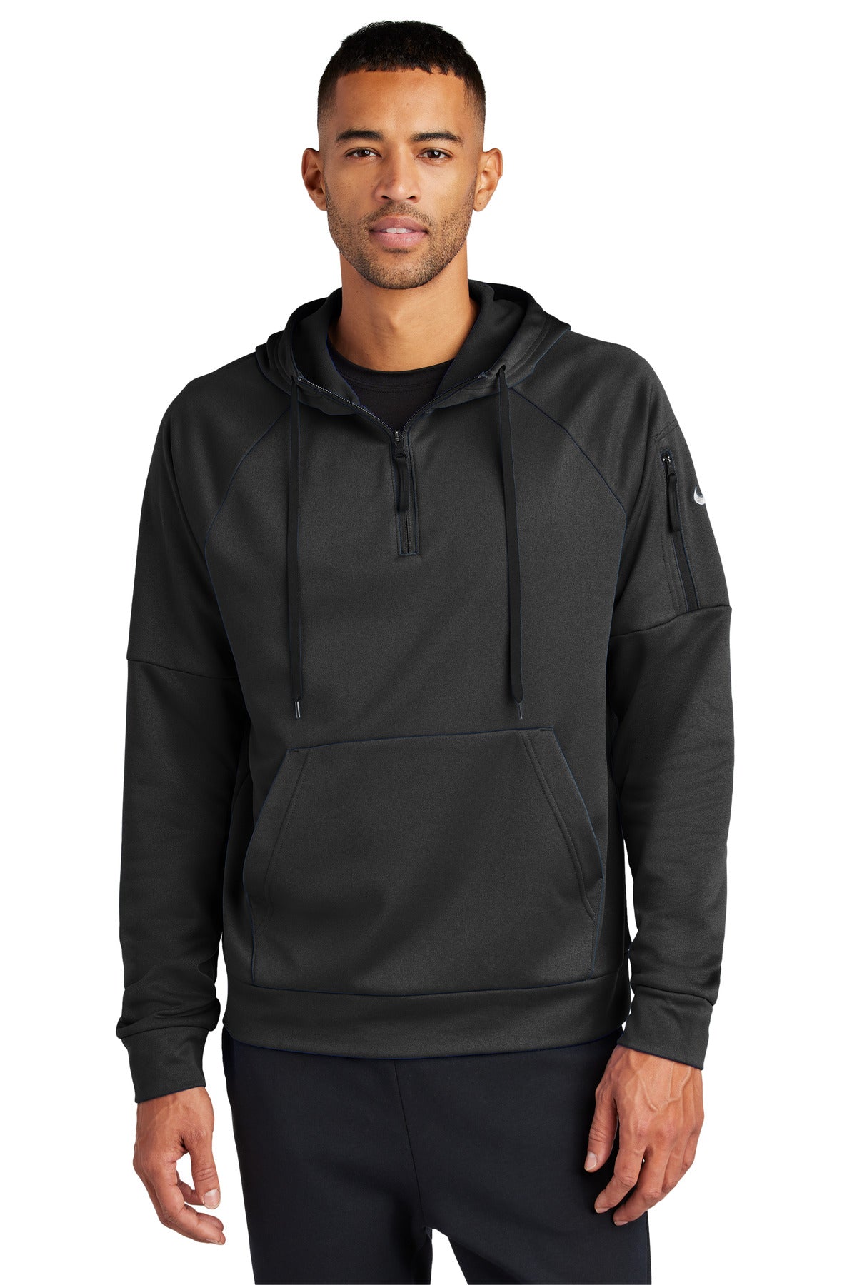 Custom Embroidery or DTF Print - Nike Therma-FIT Pocket 1/4-Zip Fleece Hoodie NKFD9742