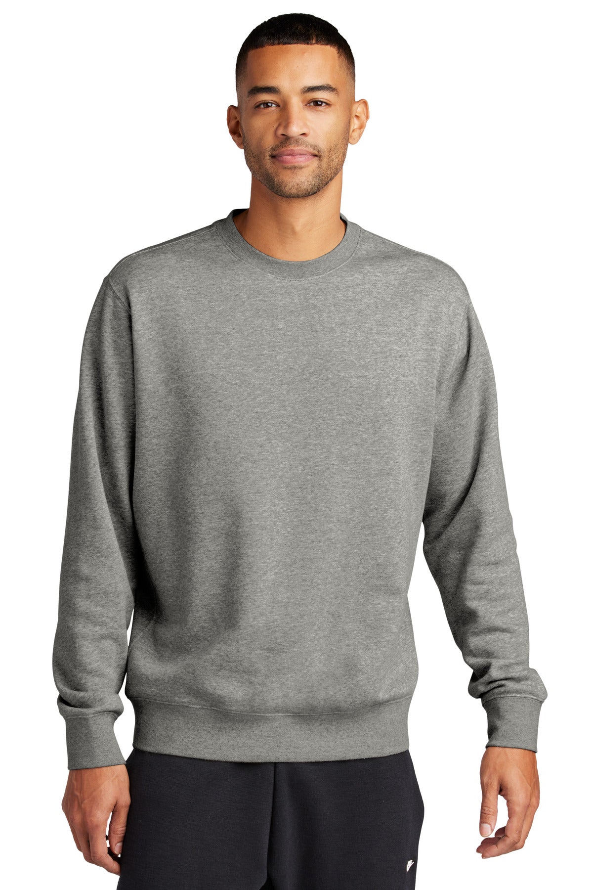 Custom Embroidery or DTF Print - Nike Club Fleece Sleeve Swoosh Crew NKFD9863