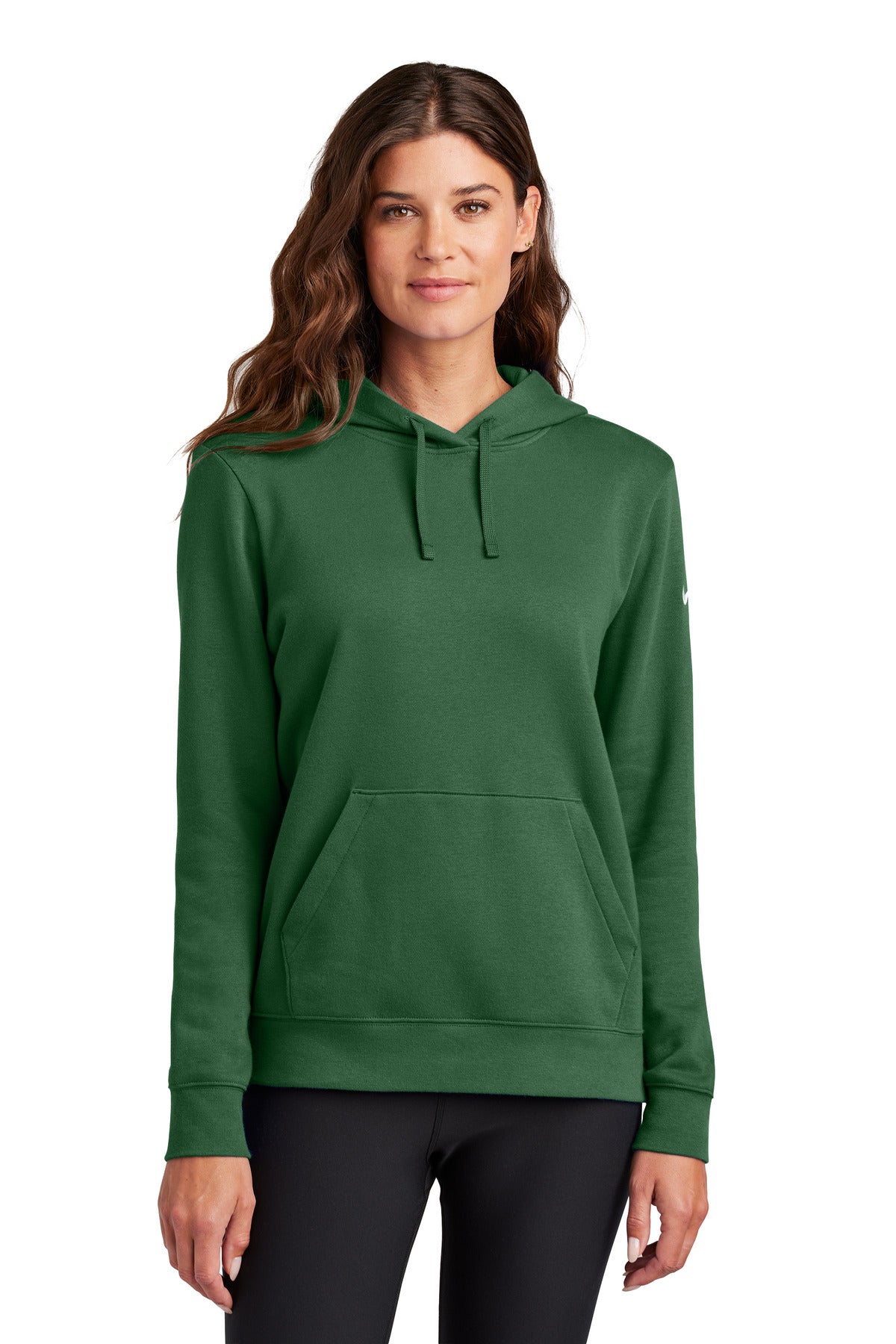 Custom Embroidery or DTF Print - Nike Women's Club Fleece Sleeve Swoosh Pullover Hoodie NKFD9889
