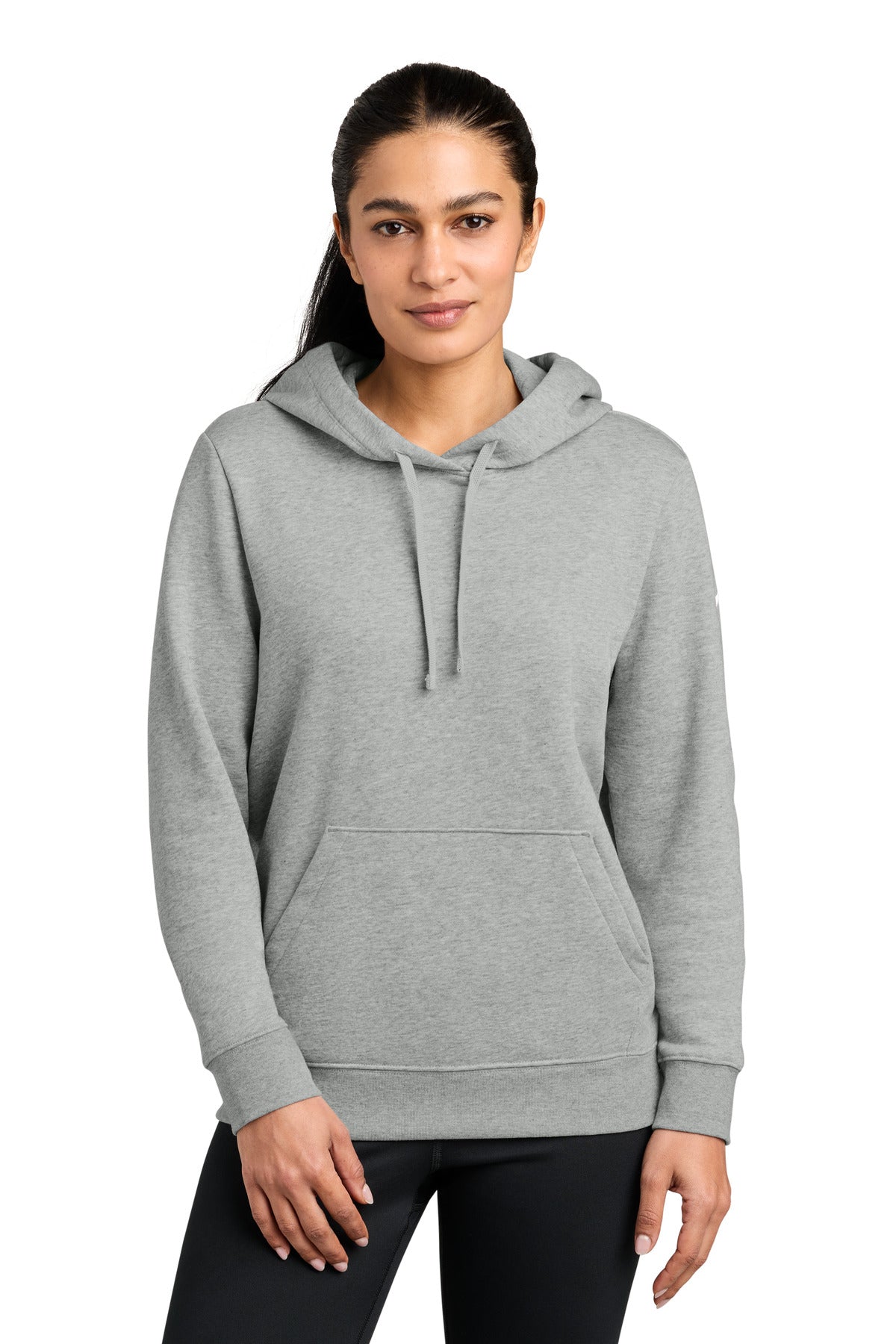 Custom Embroidery or DTF Print - Nike Women's Club Fleece Sleeve Swoosh Pullover Hoodie NKFD9889