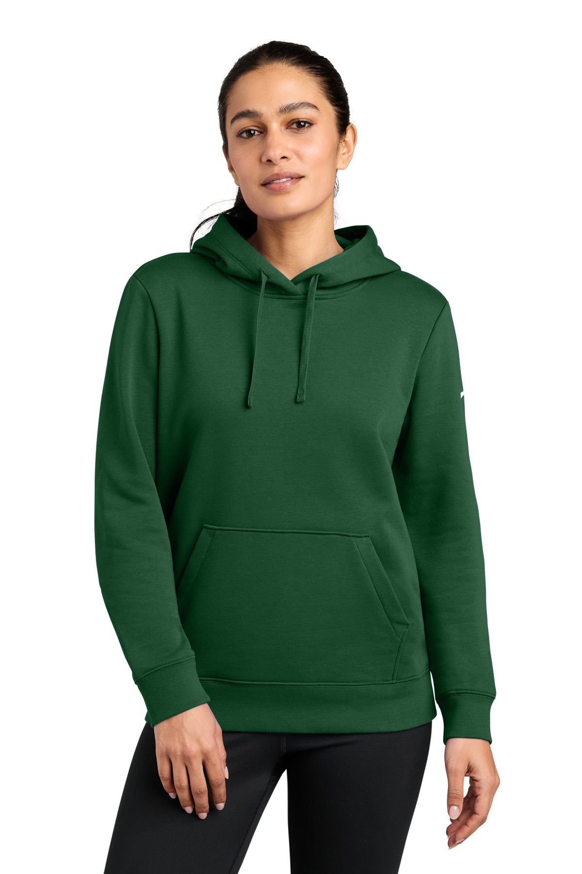 Custom Embroidery or DTF Print - Nike Women's Club Fleece Sleeve Swoosh Pullover Hoodie NKFD9889