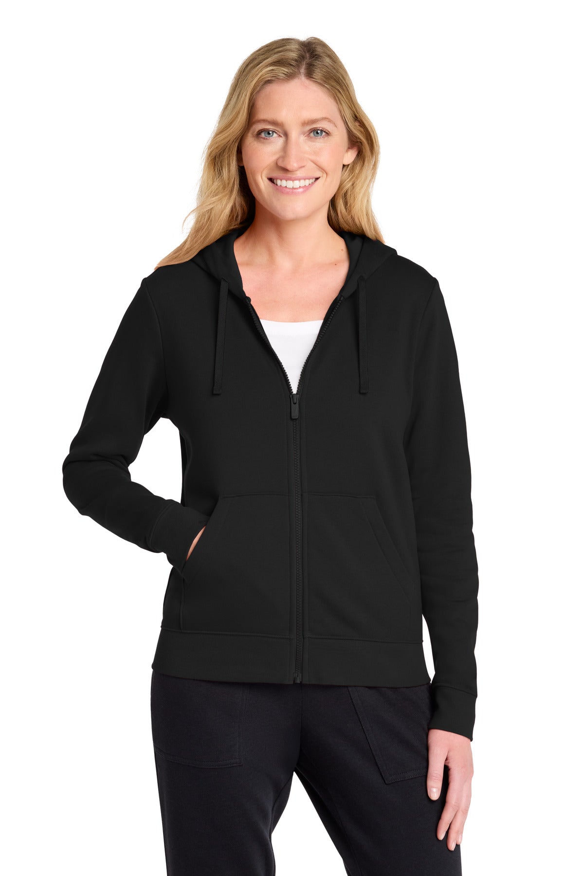 Custom Embroidery or DTF Print - Nike Women's Club Fleece Sleeve Swoosh Full-Zip Hoodie NKFD9890