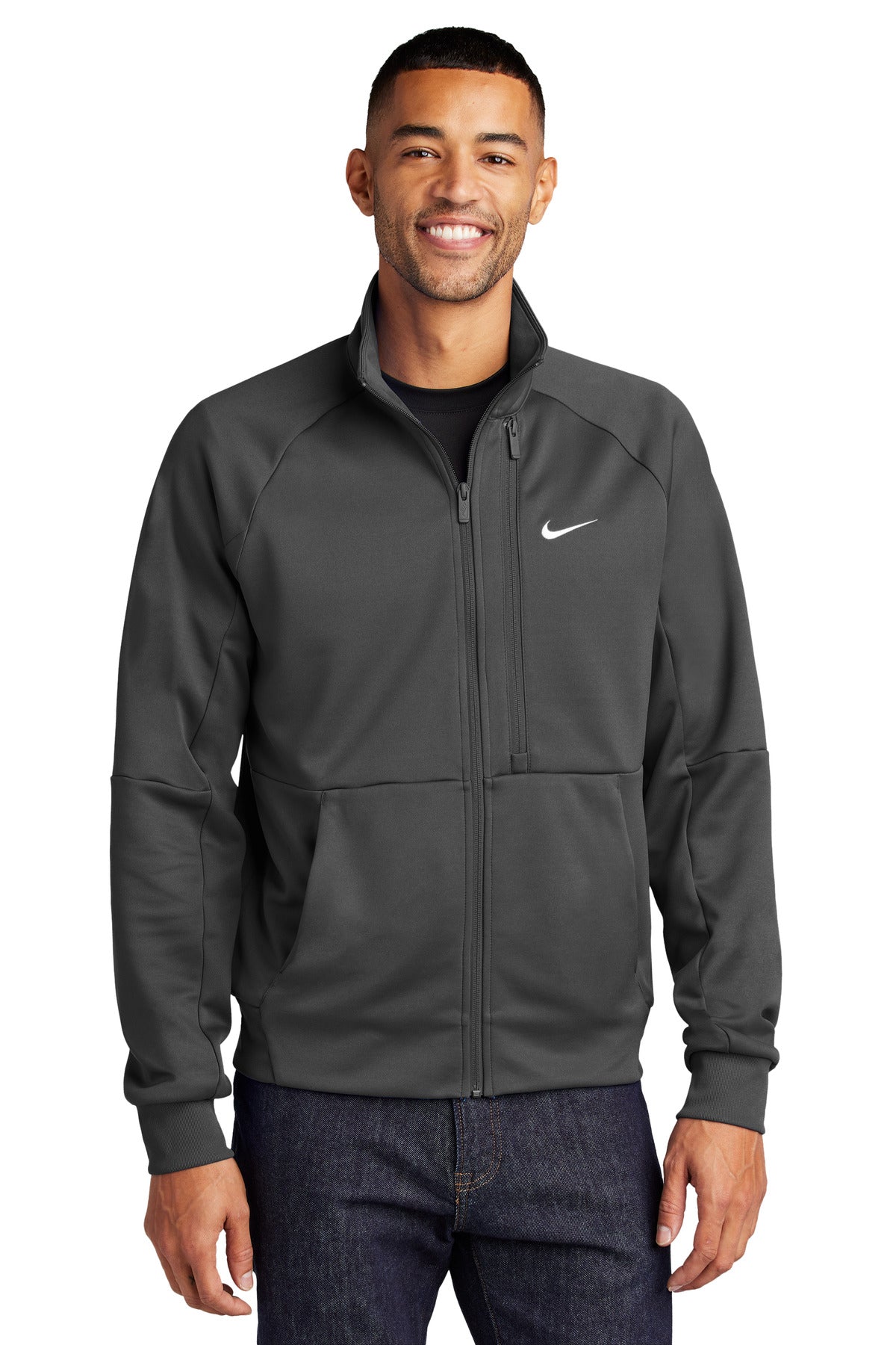 Custom Embroidery or DTF Print - Nike Full-Zip Chest Swoosh Jacket NKFD9891