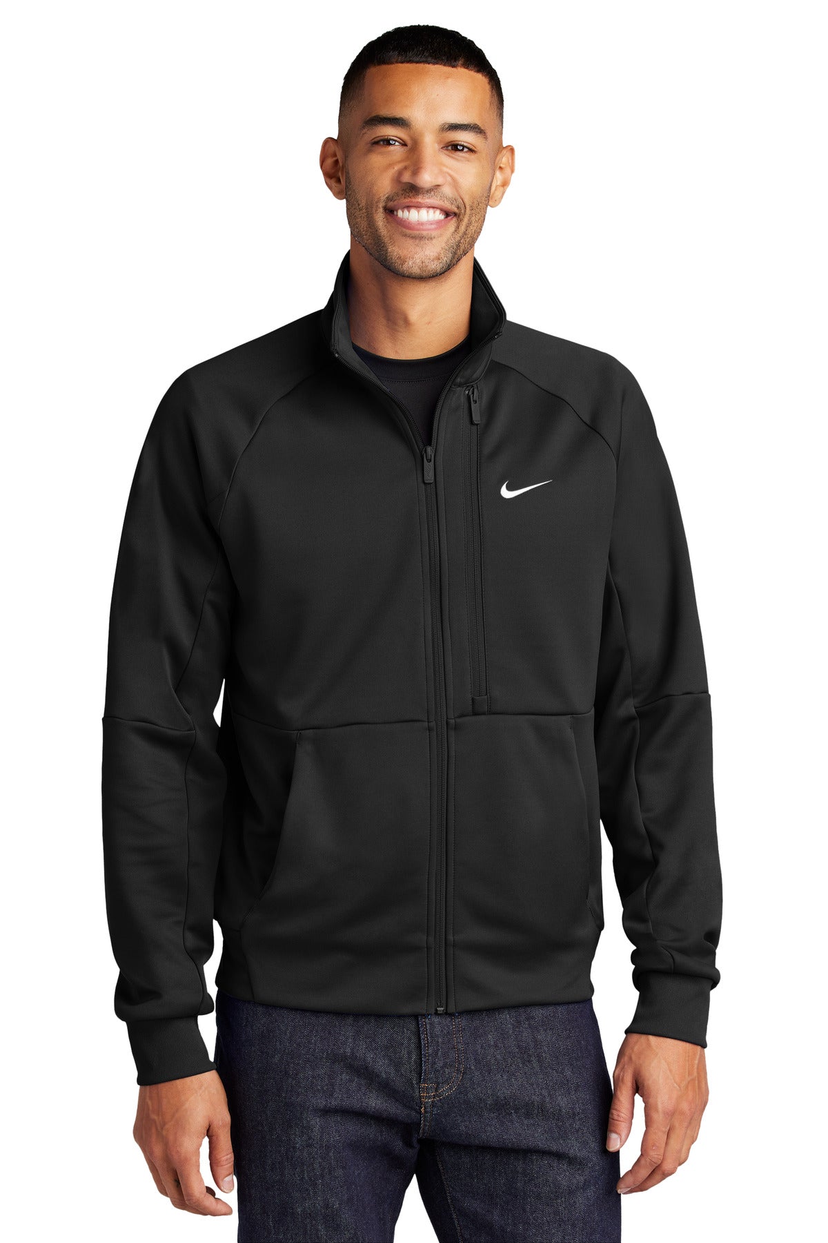 Custom Embroidery or DTF Print - Nike Full-Zip Chest Swoosh Jacket NKFD9891