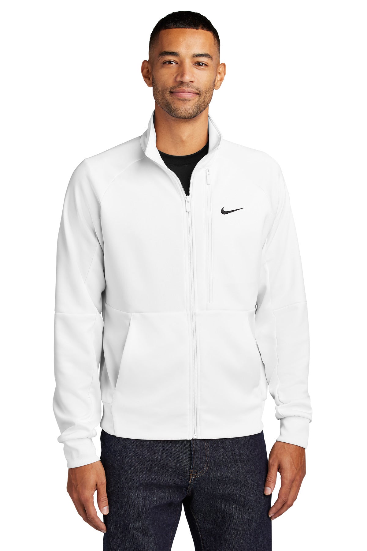 Custom Embroidery or DTF Print - Nike Full-Zip Chest Swoosh Jacket NKFD9891