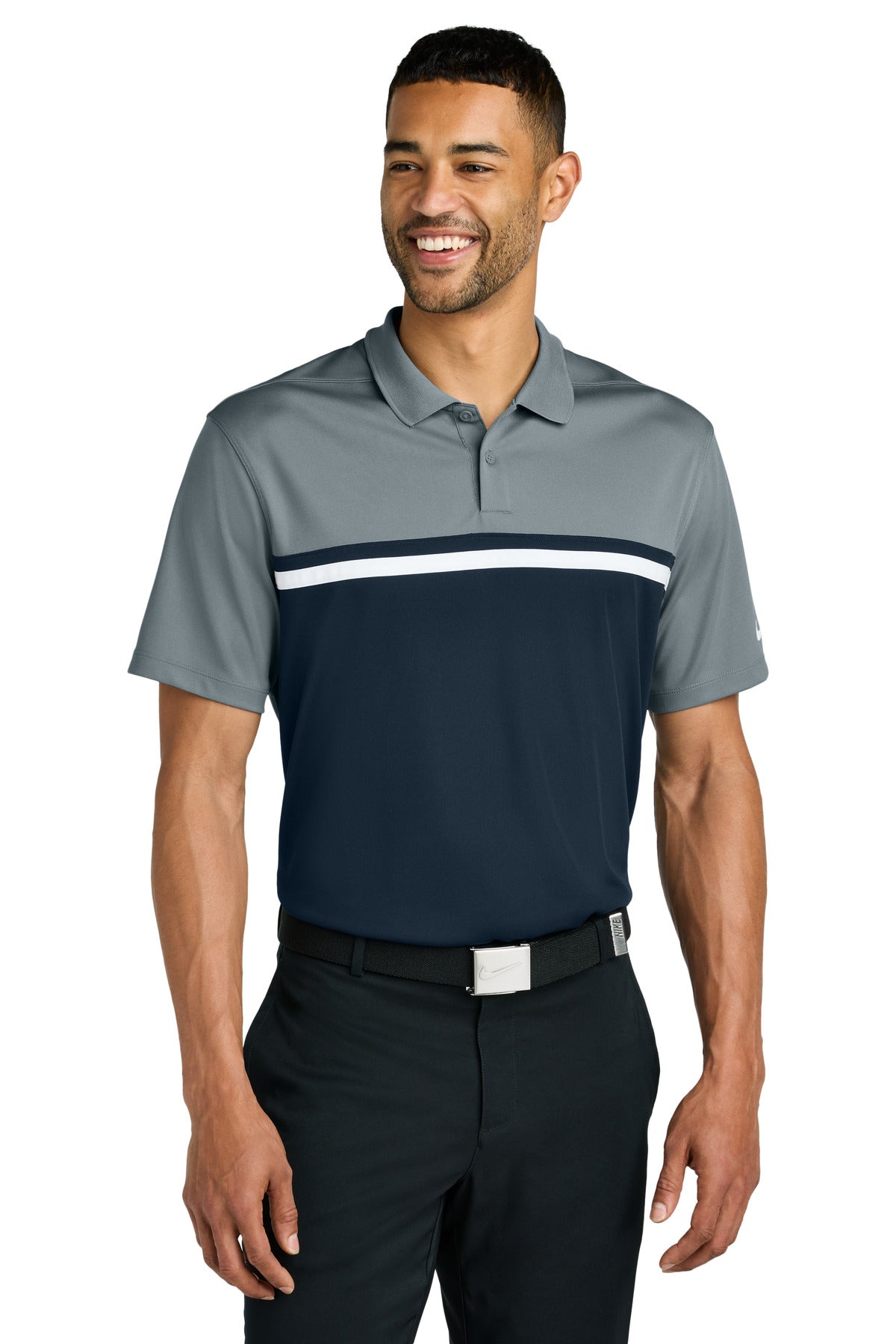 Custom Embroidery or DTF Print - Nike Dri-FIT Victory Colorblock Polo NKFQ3968