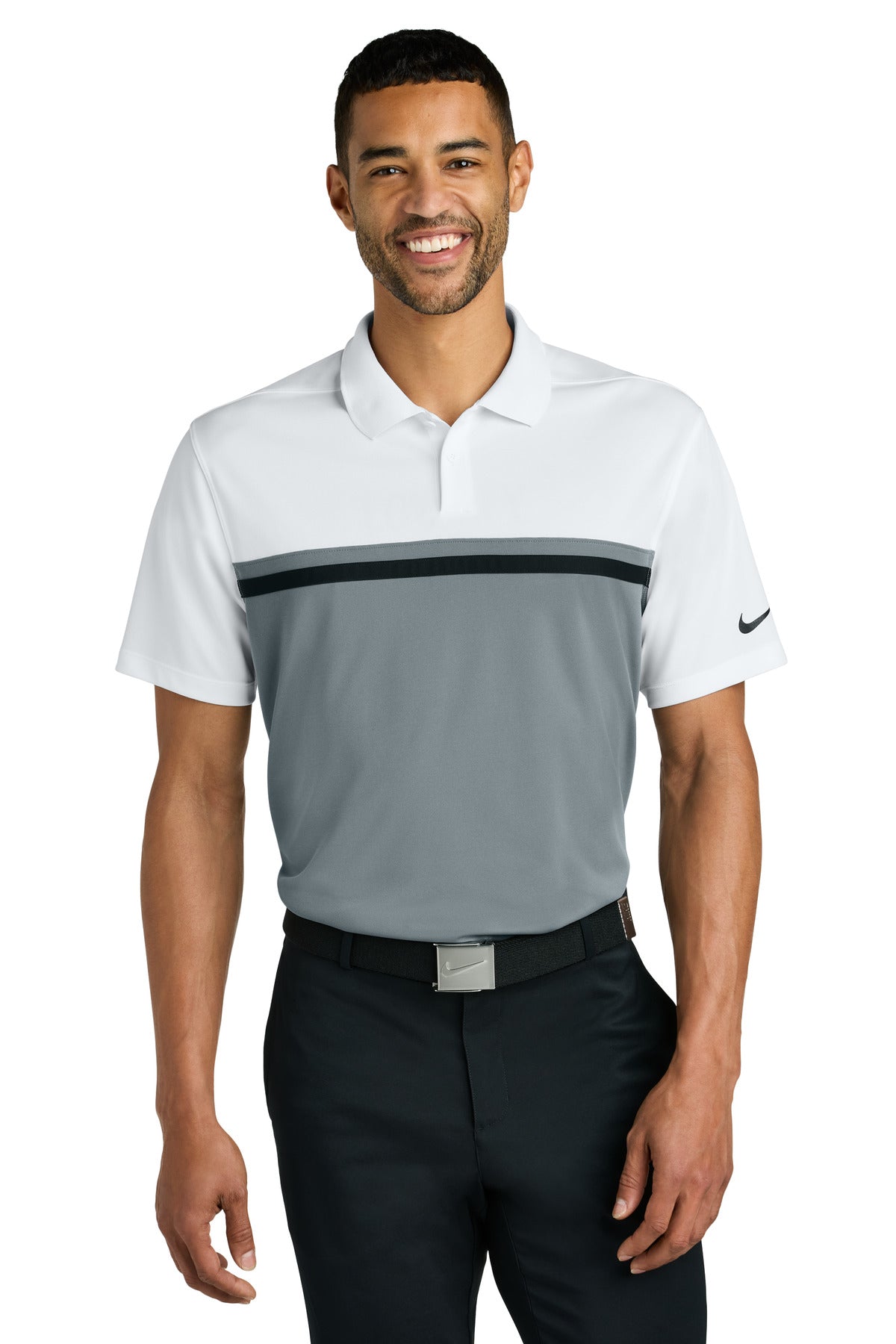 Custom Embroidery or DTF Print - Nike Dri-FIT Victory Colorblock Polo NKFQ3968