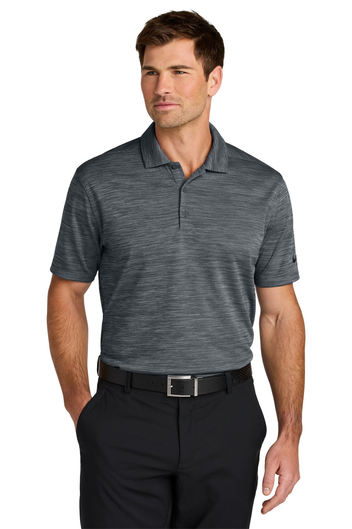 Custom Embroidery or DTF Print - Nike Dri-FIT Striated Polo NKFQ4792