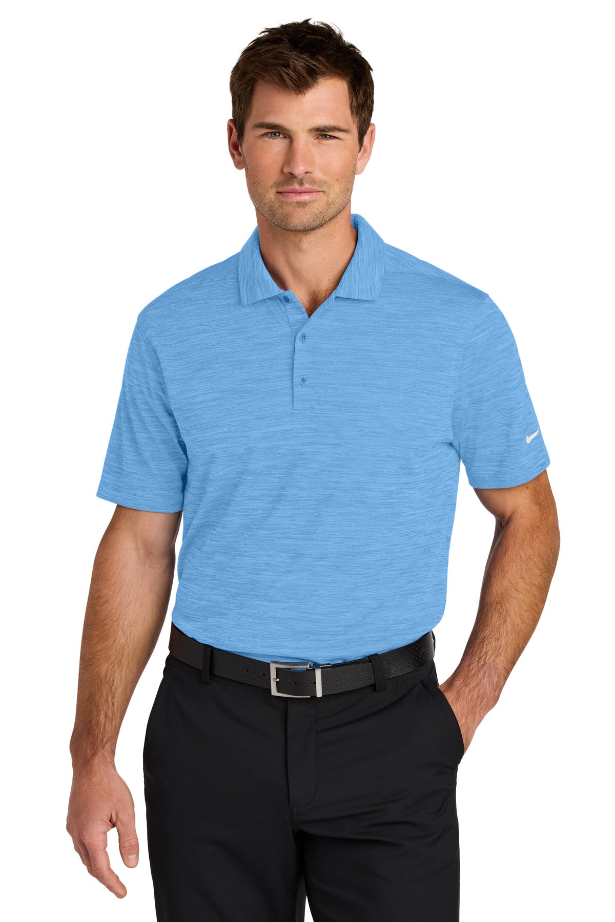 Custom Embroidered - Nike Dri-FIT Striated Polo NKFQ4792
