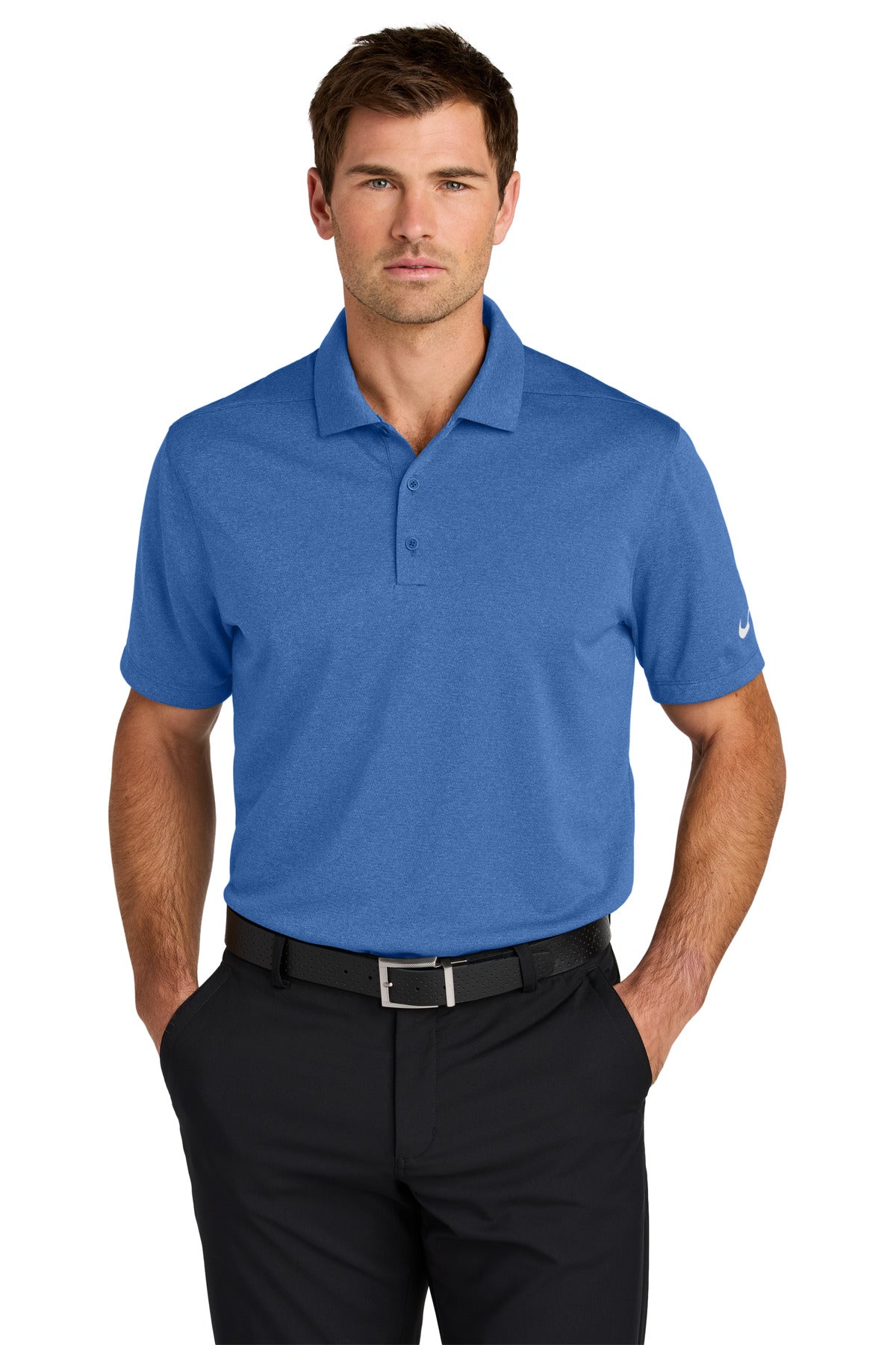 Custom Embroidery or DTF Print - Nike Dri-FIT Smooth Heather Polo NKFQ4794