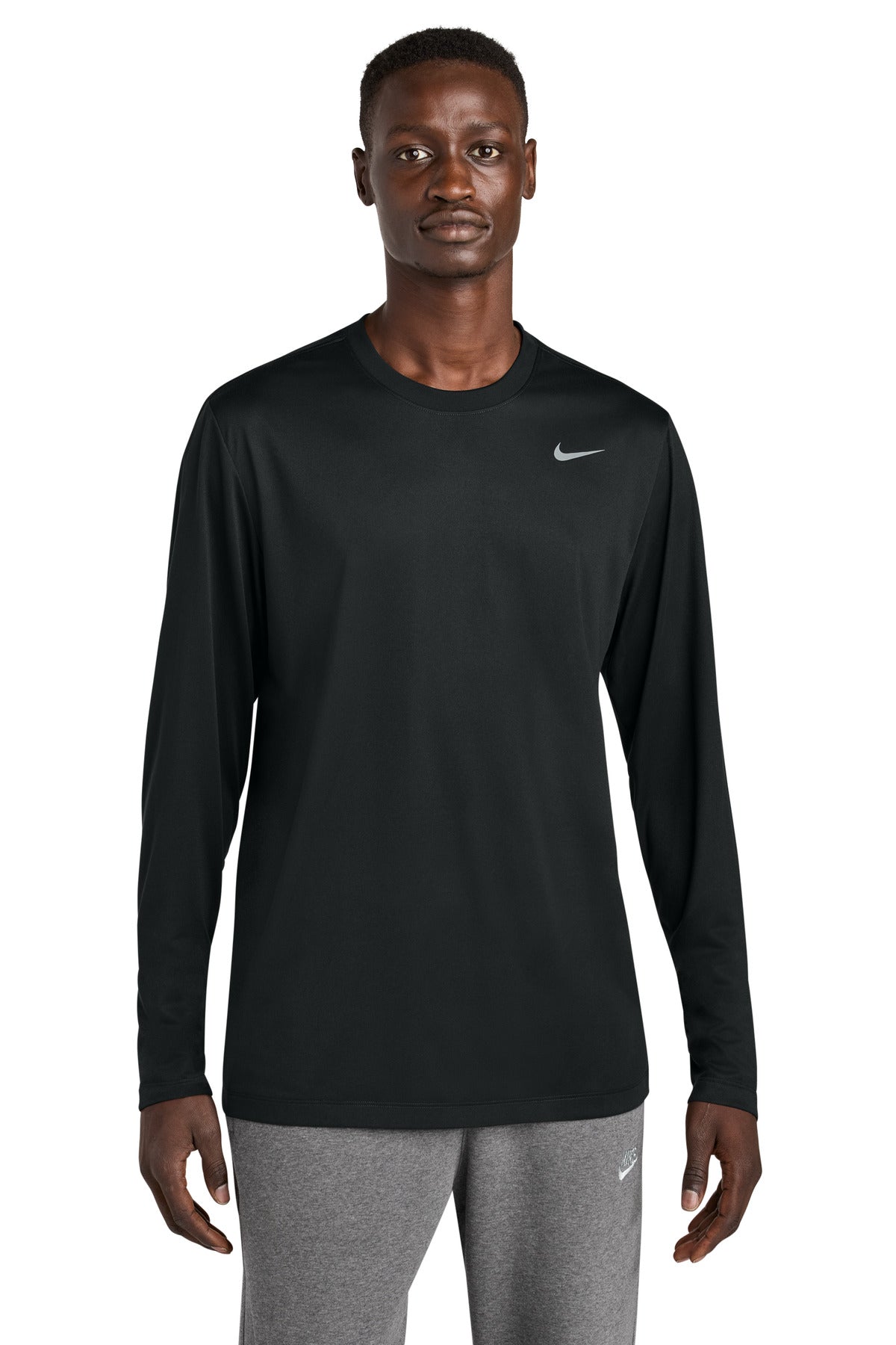 Custom Embroidery or DTF Print - Nike Team rLegend Long Sleeve Tee NKHQ4550