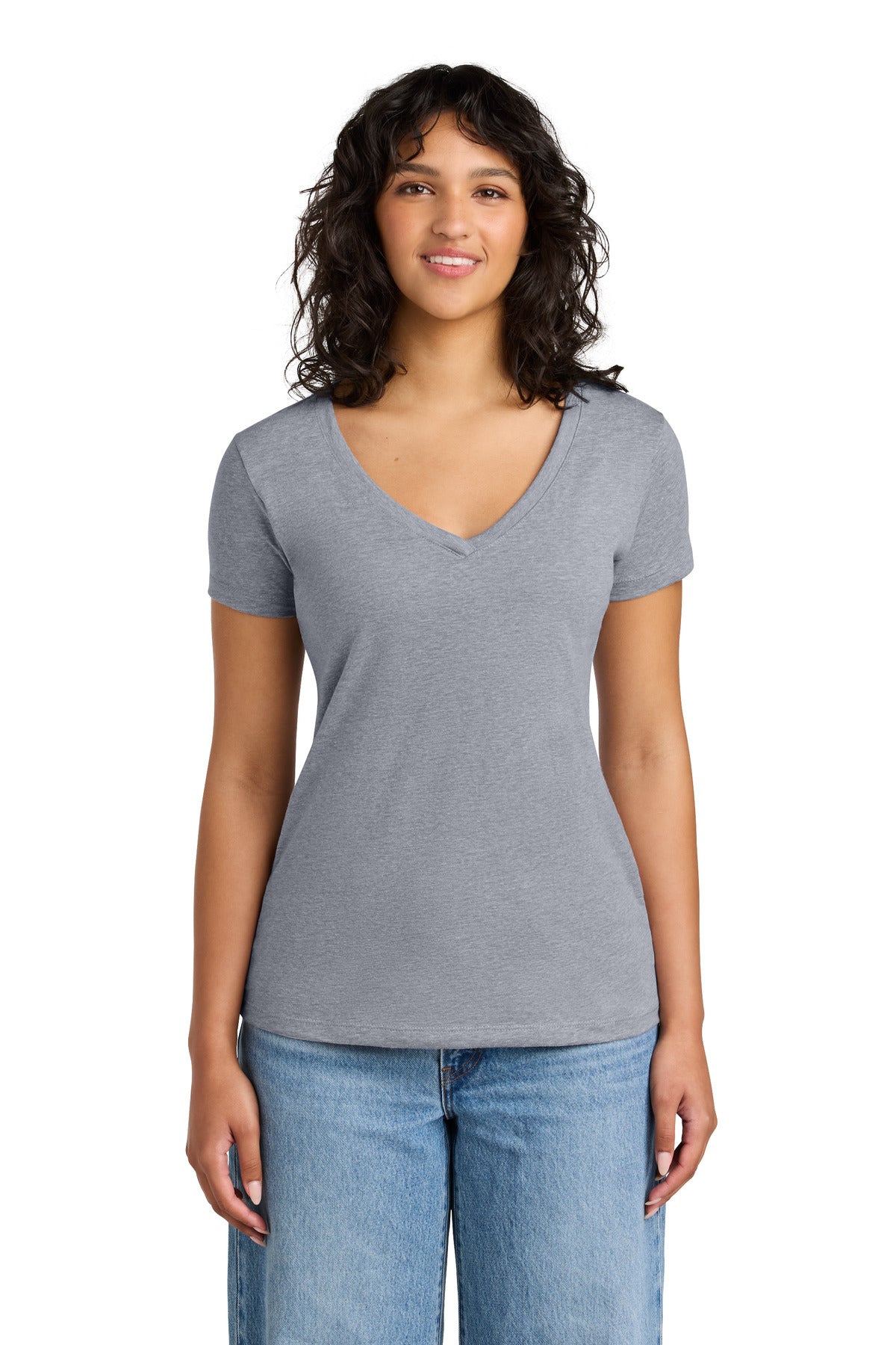 Custom Embroidery or DTF Print - Next Level Apparel ® Women's Ideal V-Neck Tee NL1540