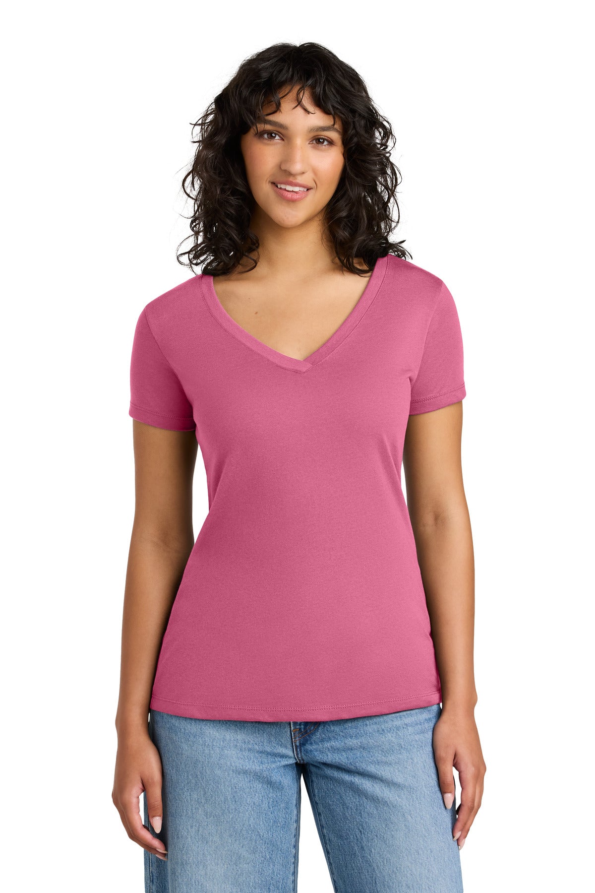 Custom Embroidery or DTF Print - Next Level Apparel ® Women's Ideal V-Neck Tee NL1540