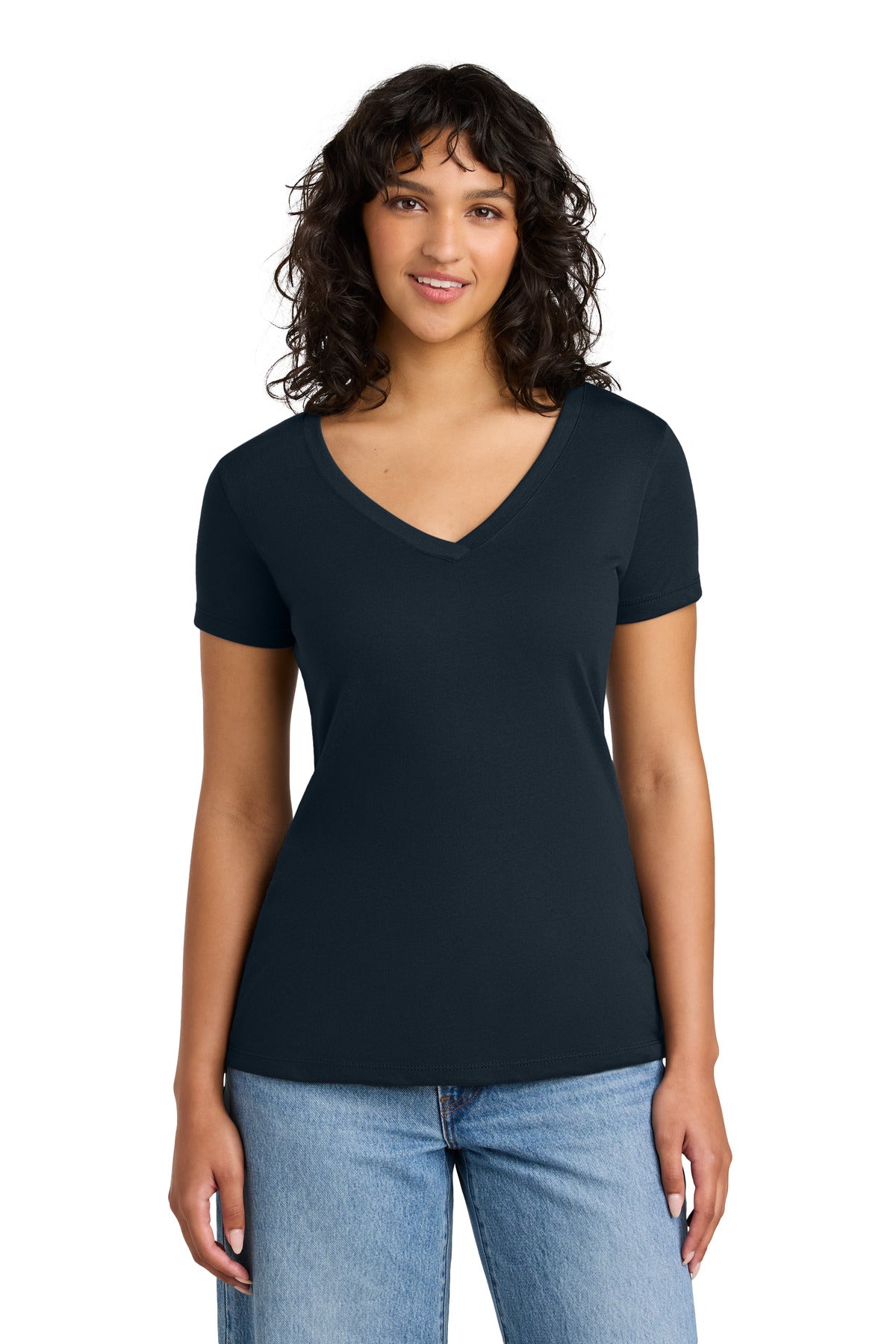 Custom Embroidery or DTF Print - Next Level Apparel ® Women's Ideal V-Neck Tee NL1540