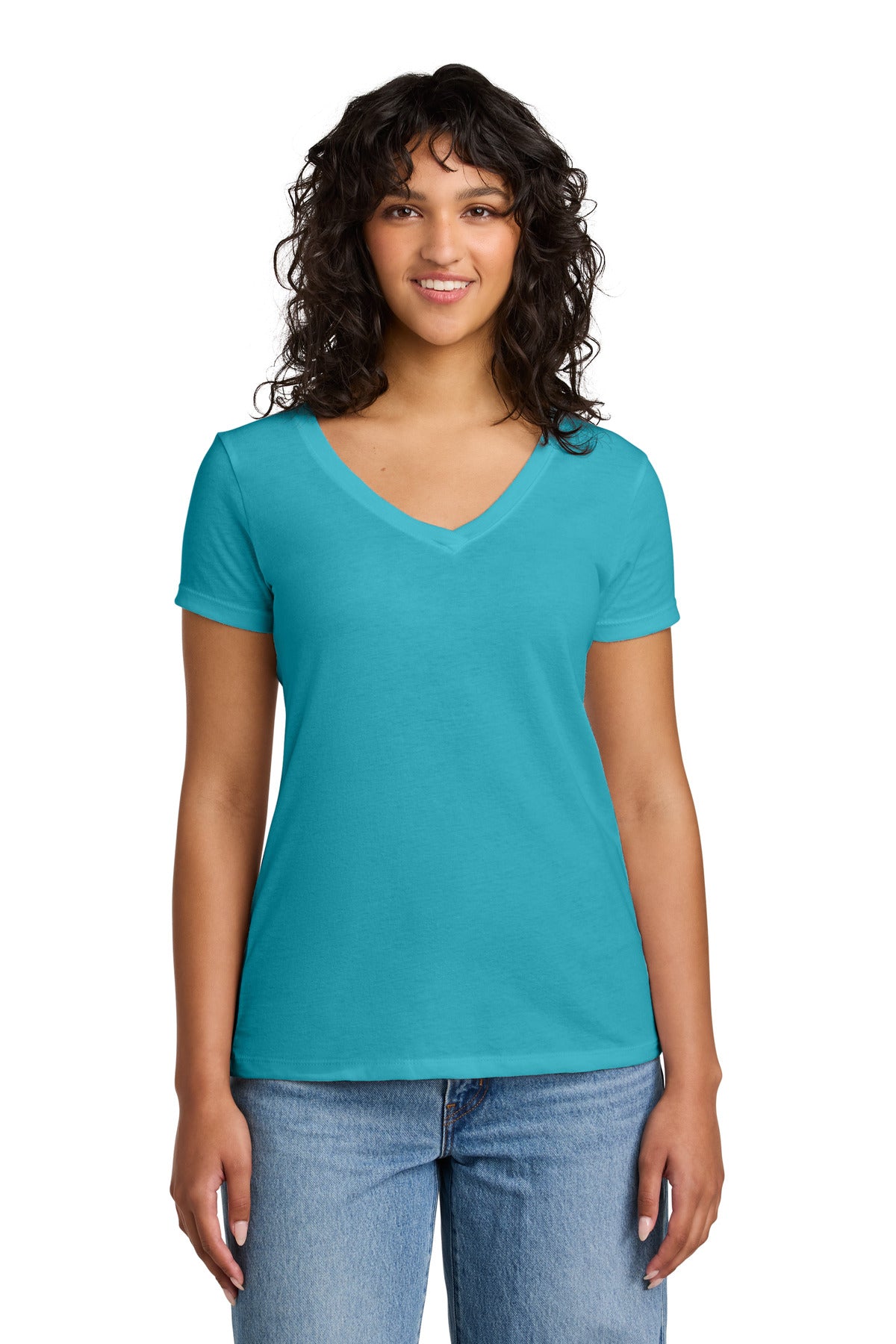 Custom Embroidery or DTF Print - Next Level Apparel ® Women's Ideal V-Neck Tee NL1540