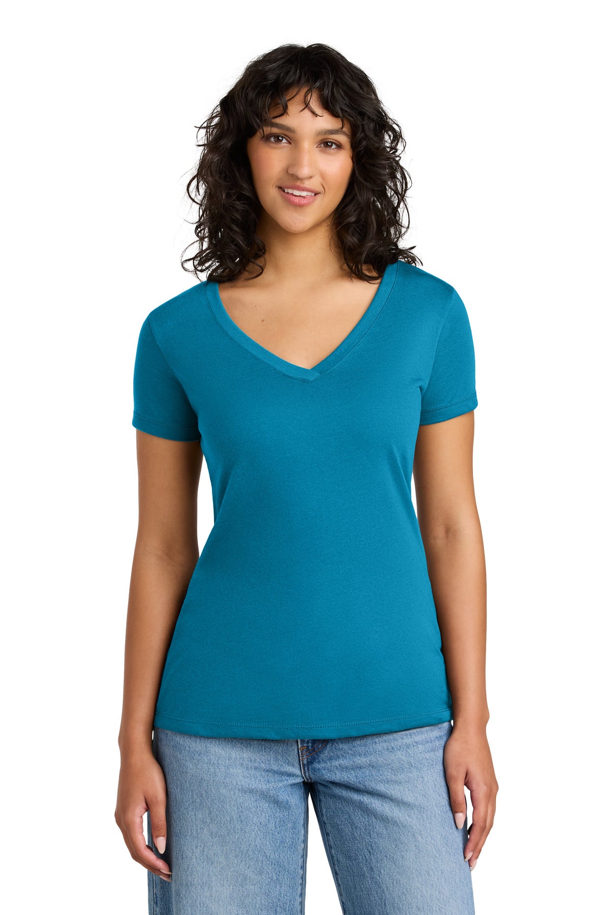 Custom Embroidery or DTF Print - Next Level Apparel ® Women's Ideal V-Neck Tee NL1540
