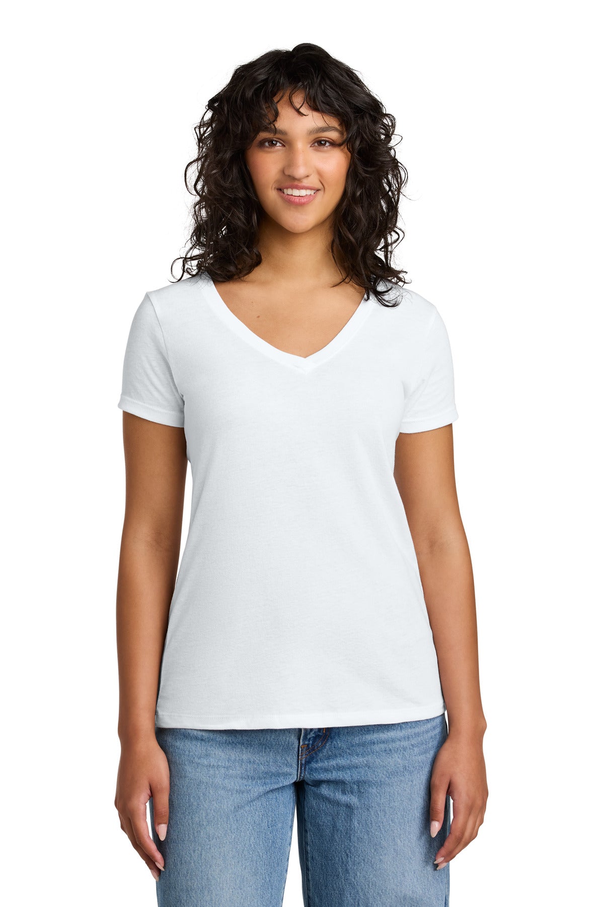 Custom Embroidery or DTF Print - Next Level Apparel ® Women's Ideal V-Neck Tee NL1540