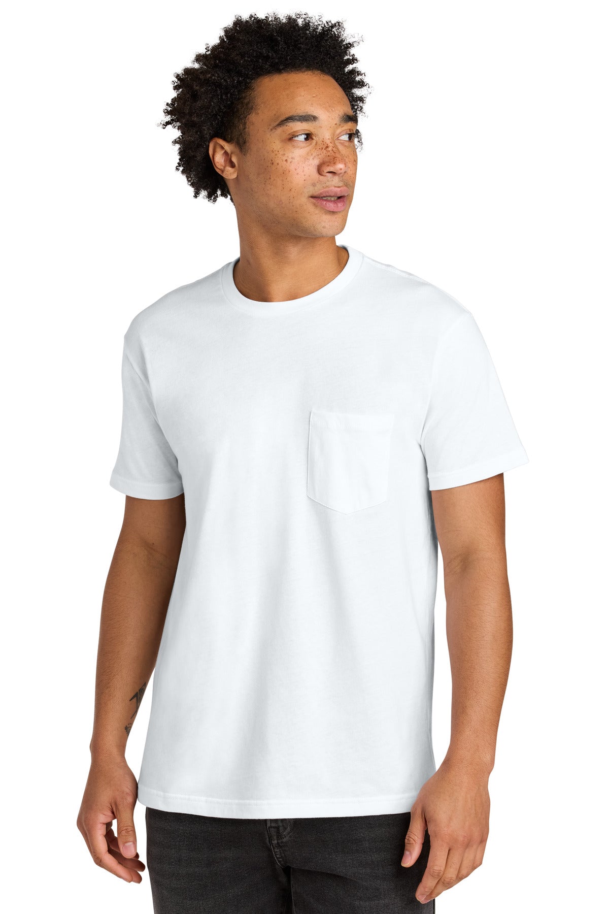 Custom Embroidery or DTF Print - Next Level Apparel ® Cotton Pocket Tee NL3605