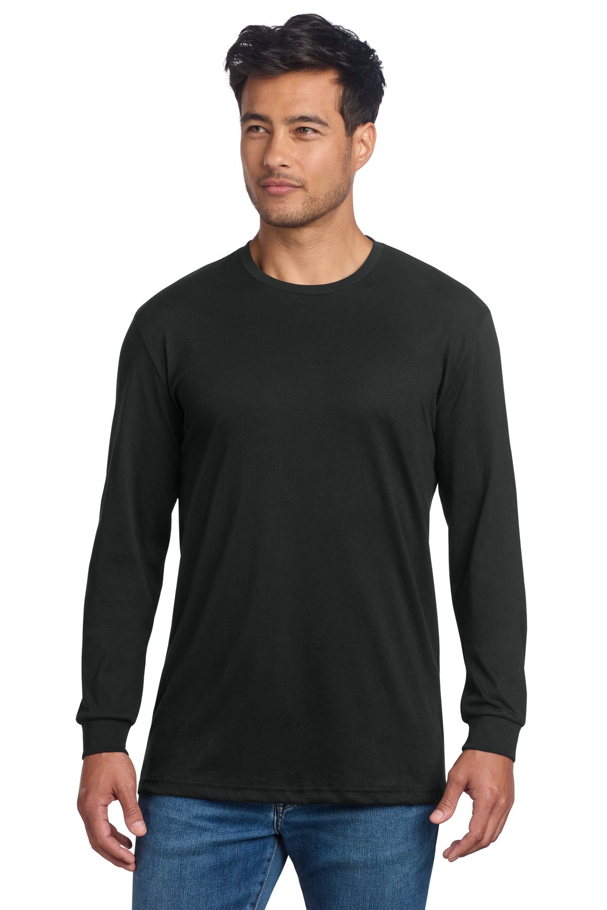 Custom Embroidery or DTF Print - Next Level Apparel ® Adult CVC Long Sleeve Tee NL6211