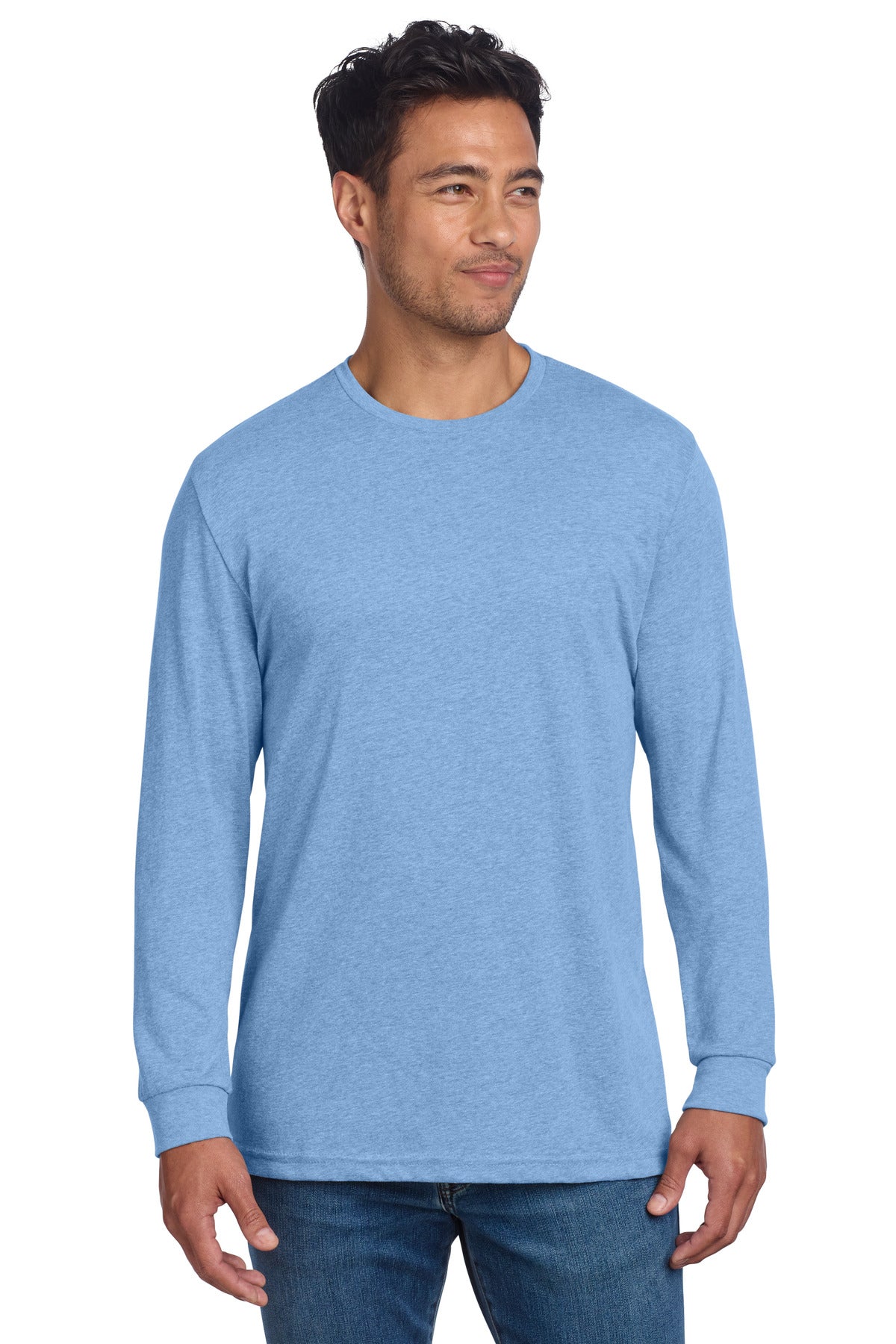 Custom Embroidery or DTF Print - Next Level Apparel ® Adult CVC Long Sleeve Tee NL6211