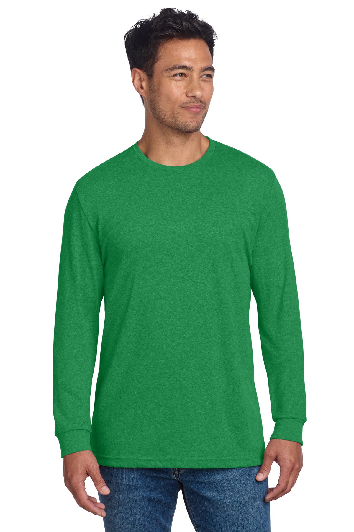 Custom Embroidery or DTF Print - Next Level Apparel ® Adult CVC Long Sleeve Tee NL6211