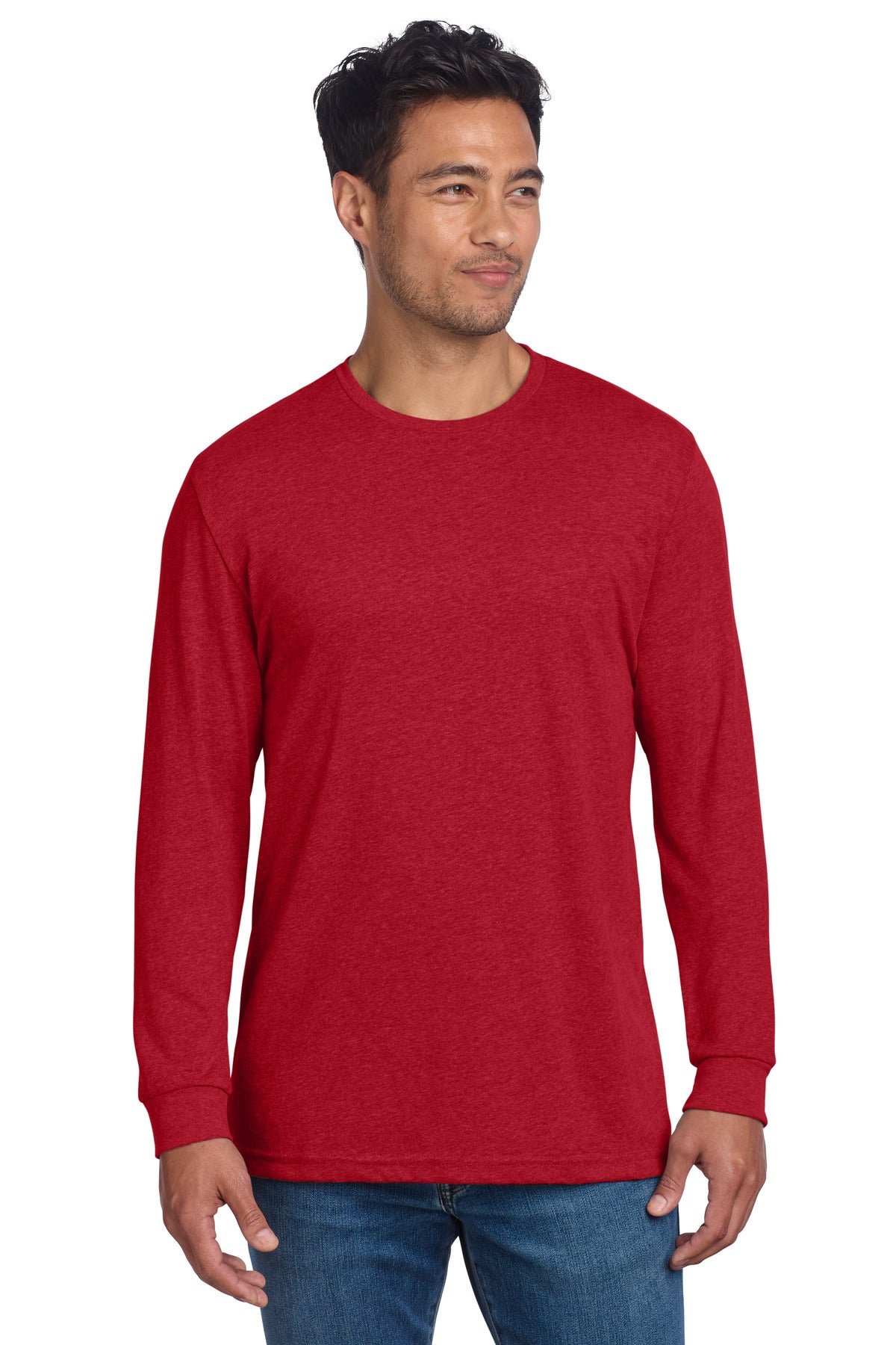 Custom Embroidery or DTF Print - Next Level Apparel ® Adult CVC Long Sleeve Tee NL6211