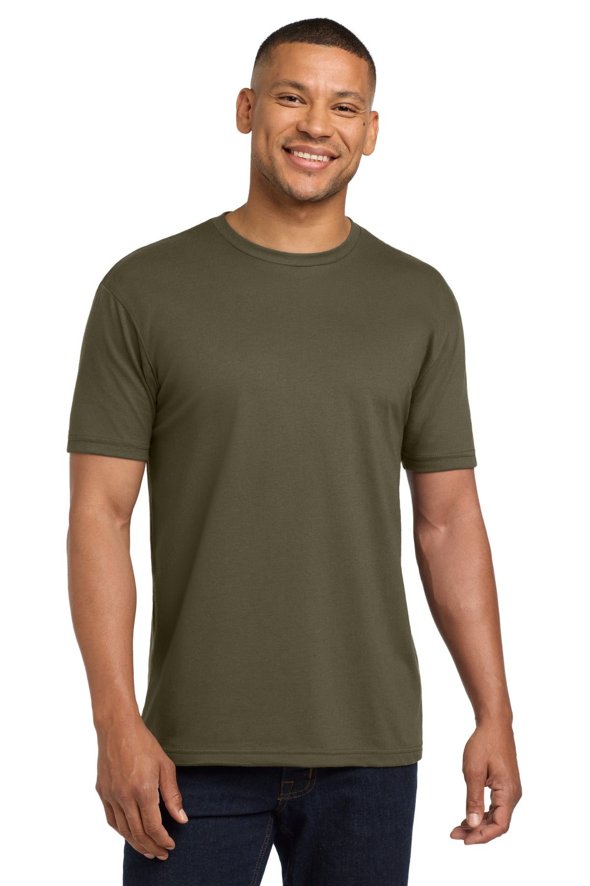 Custom Embroidery or DTF Print - Next Level Apparel ® Adult CVC Sueded Tee. NL6410
