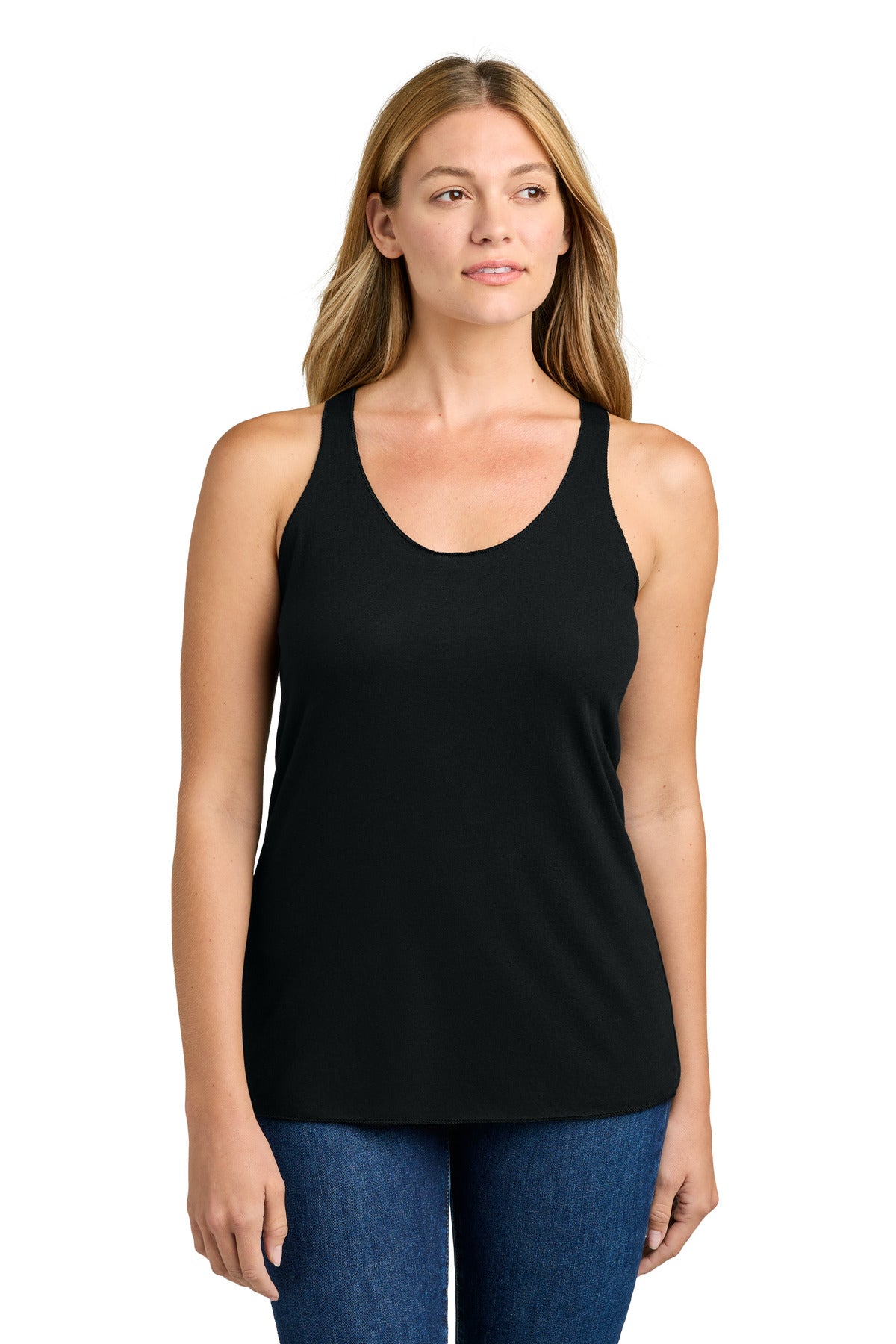 Custom Embroidery or DTF Print - Next Level Apparel ® Women's Tri-Blend Racerback Tank. NL6733