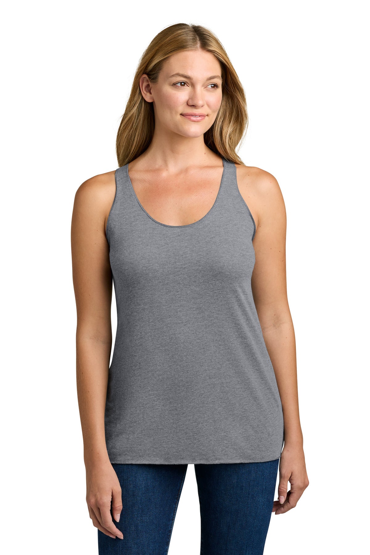 Custom Embroidery or DTF Print - Next Level Apparel ® Women's Tri-Blend Racerback Tank. NL6733