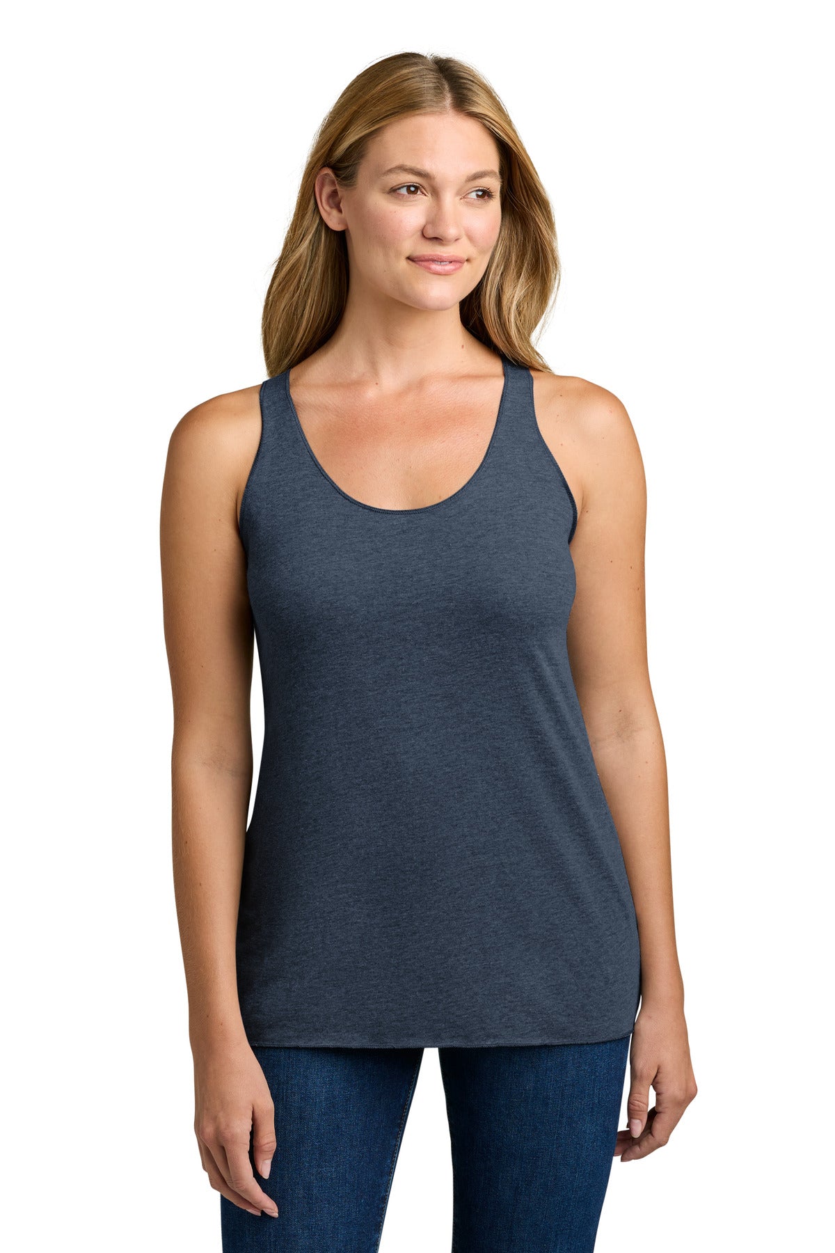 Custom Embroidery or DTF Print - Next Level Apparel ® Women's Tri-Blend Racerback Tank. NL6733