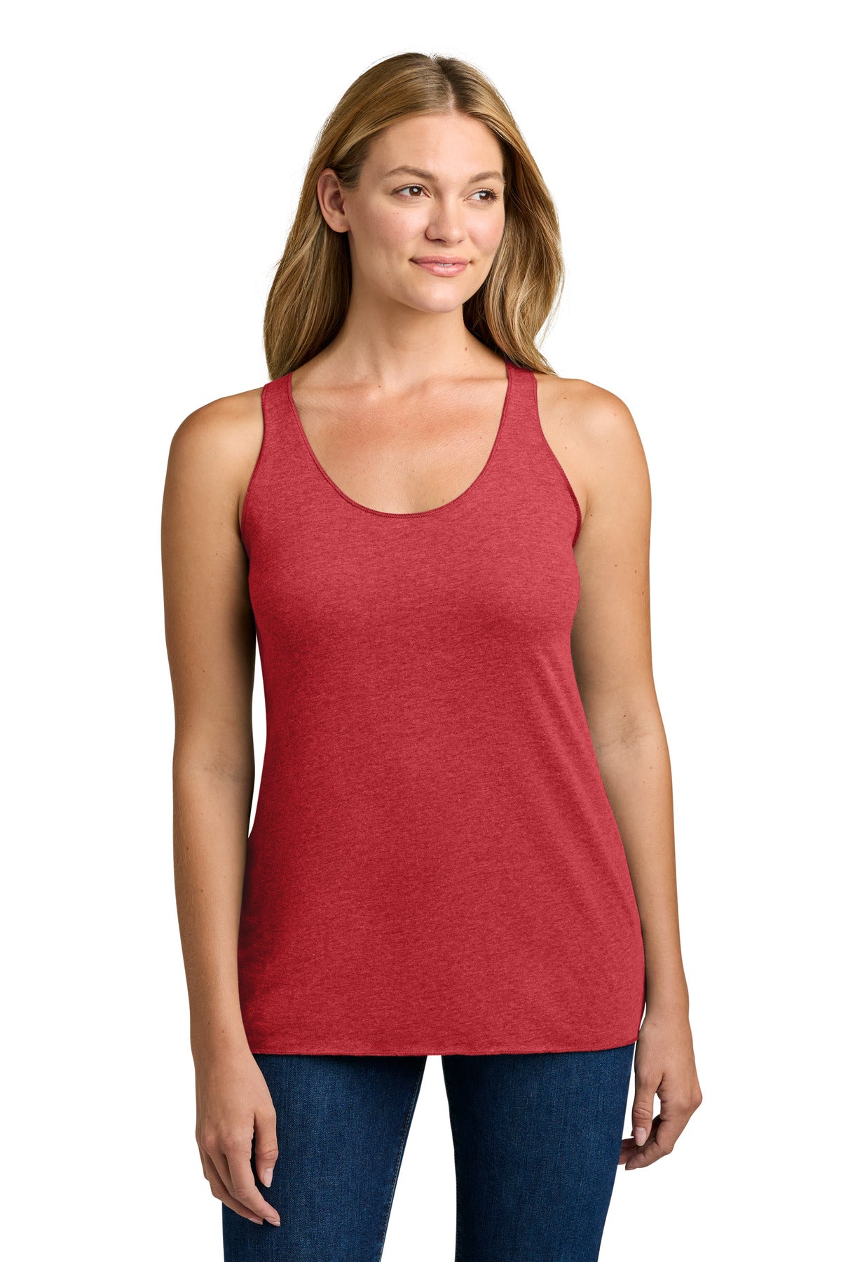 Custom Embroidery or DTF Print - Next Level Apparel ® Women's Tri-Blend Racerback Tank. NL6733