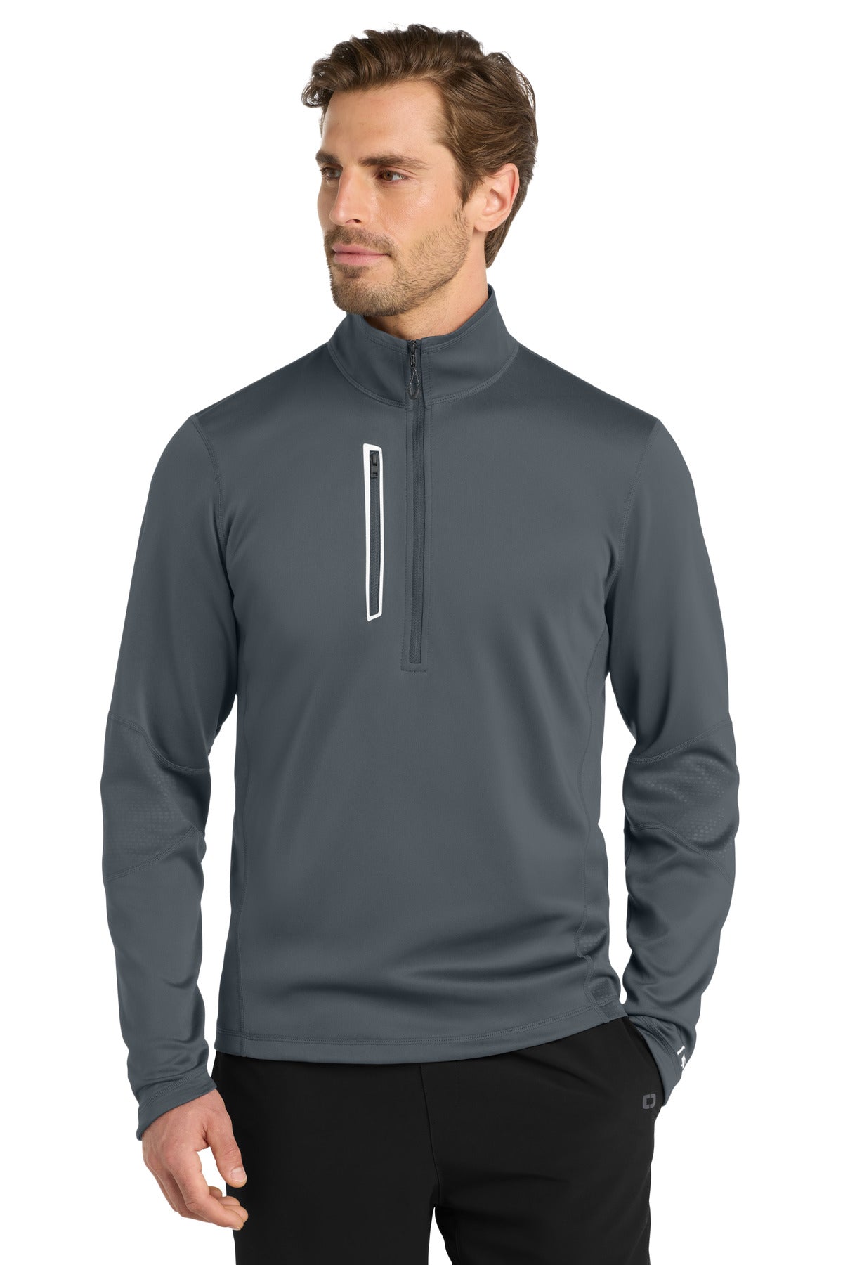 Custom Embroidered or DTF Print on OGIO ® Fulcrum 1/4-Zip. OE701