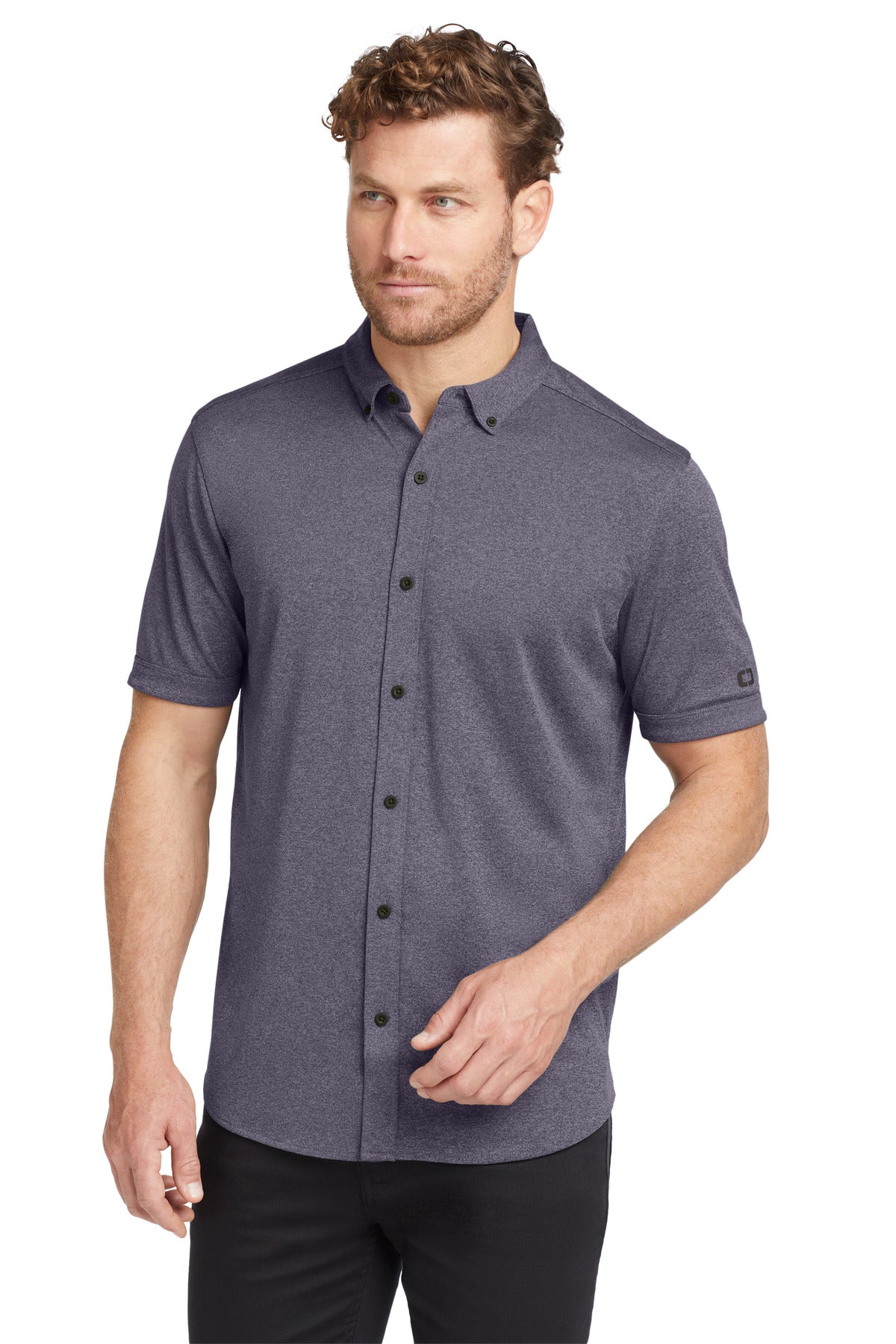 Custom Embroidered or DTF Print on OGIO ® Gravitate Full-Button Polo. OG141