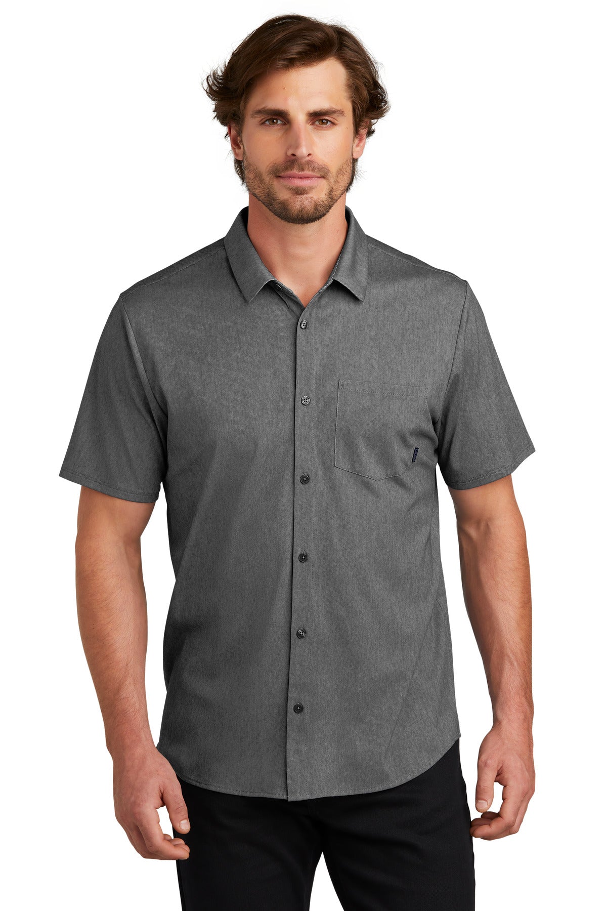 Custom Embroidered or DTF Print on OGIO ® Extend Short Sleeve Button-Up OG160