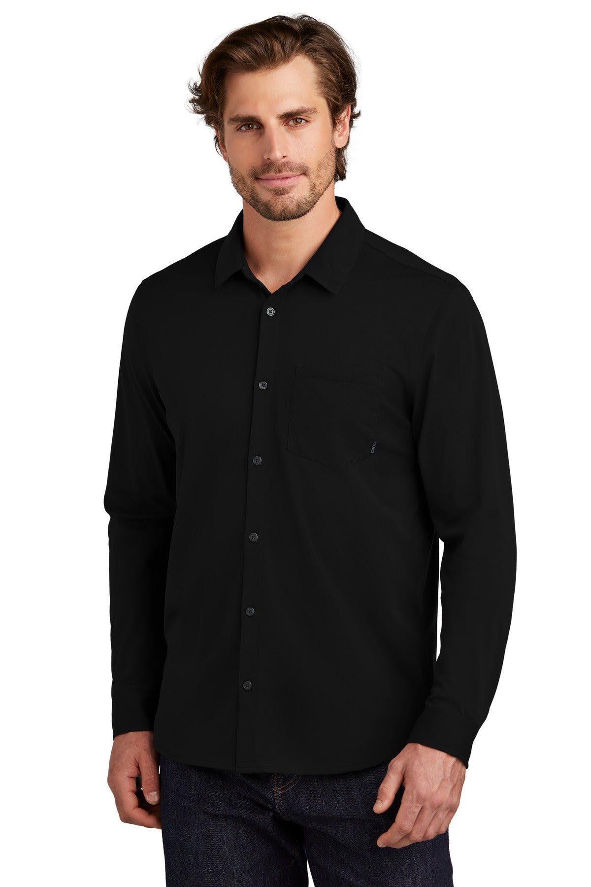 Custom Embroidered or DTF Print on OGIO ® Extend Long Sleeve Button-Up OG161