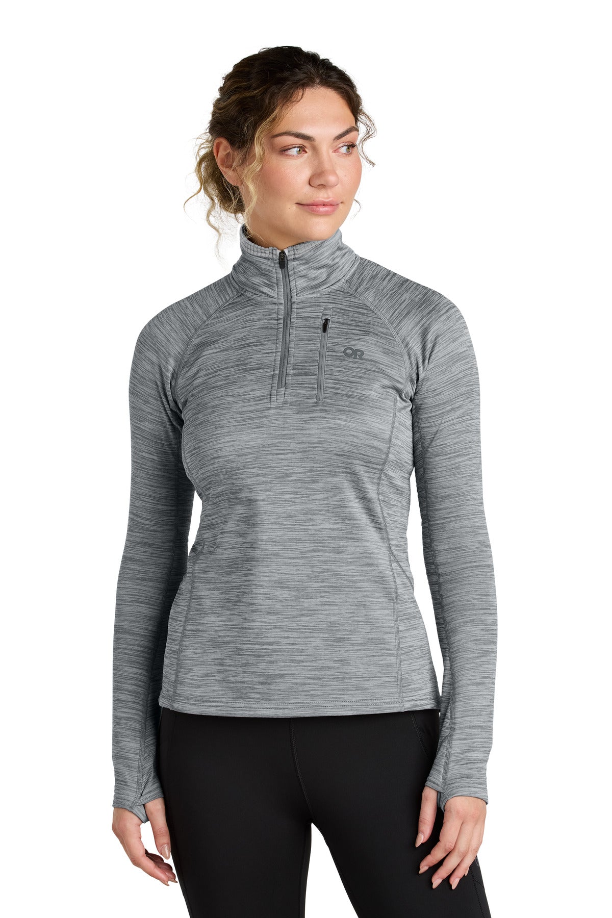 Custom Embroidery or DTF Print - LIMITED EDITION Outdoor Research ® Women's Tech Grid 1/4-Zip Fleece OR322263